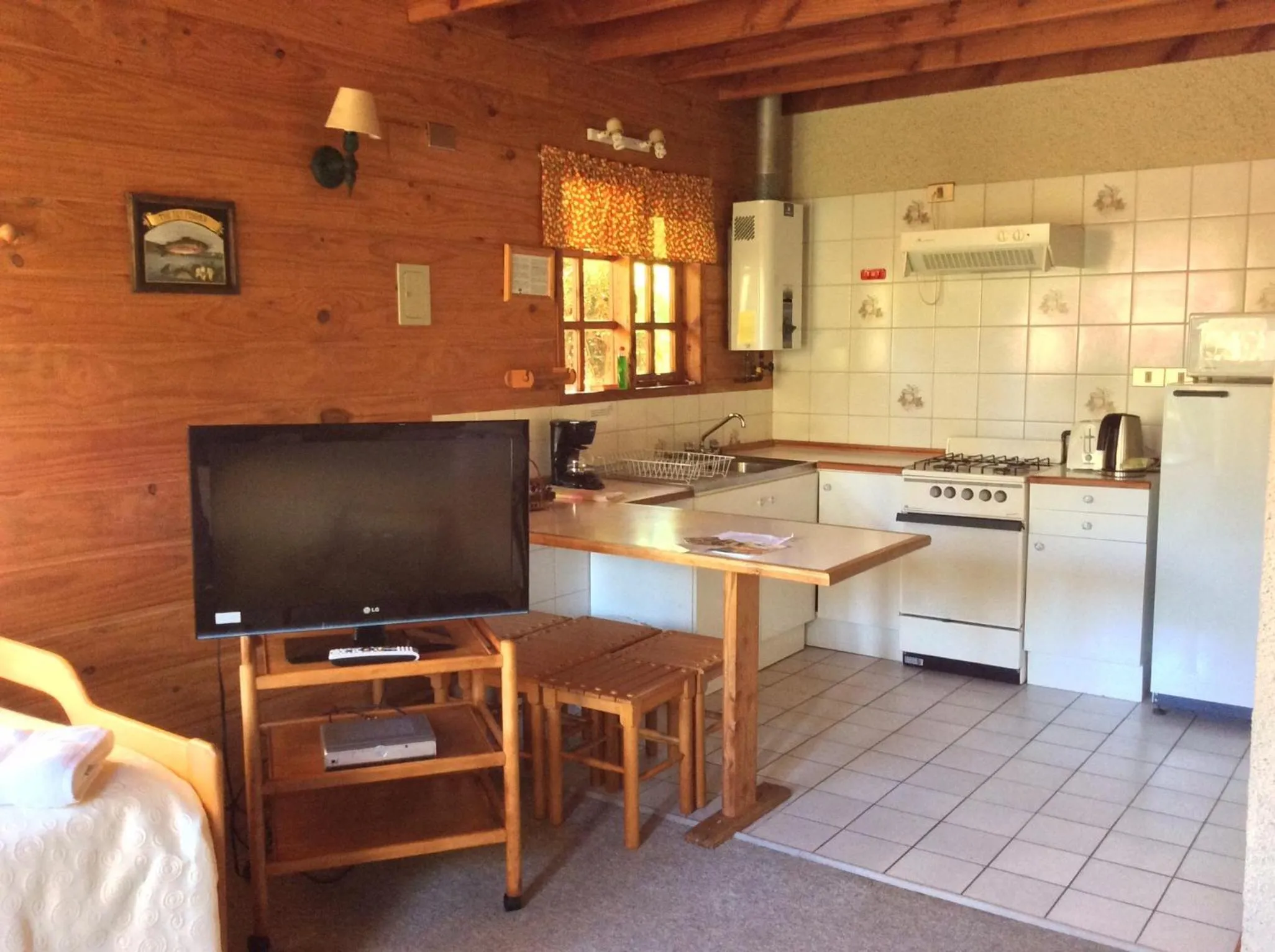 Kitchen or kitchenette in Cabañas Playa Linda