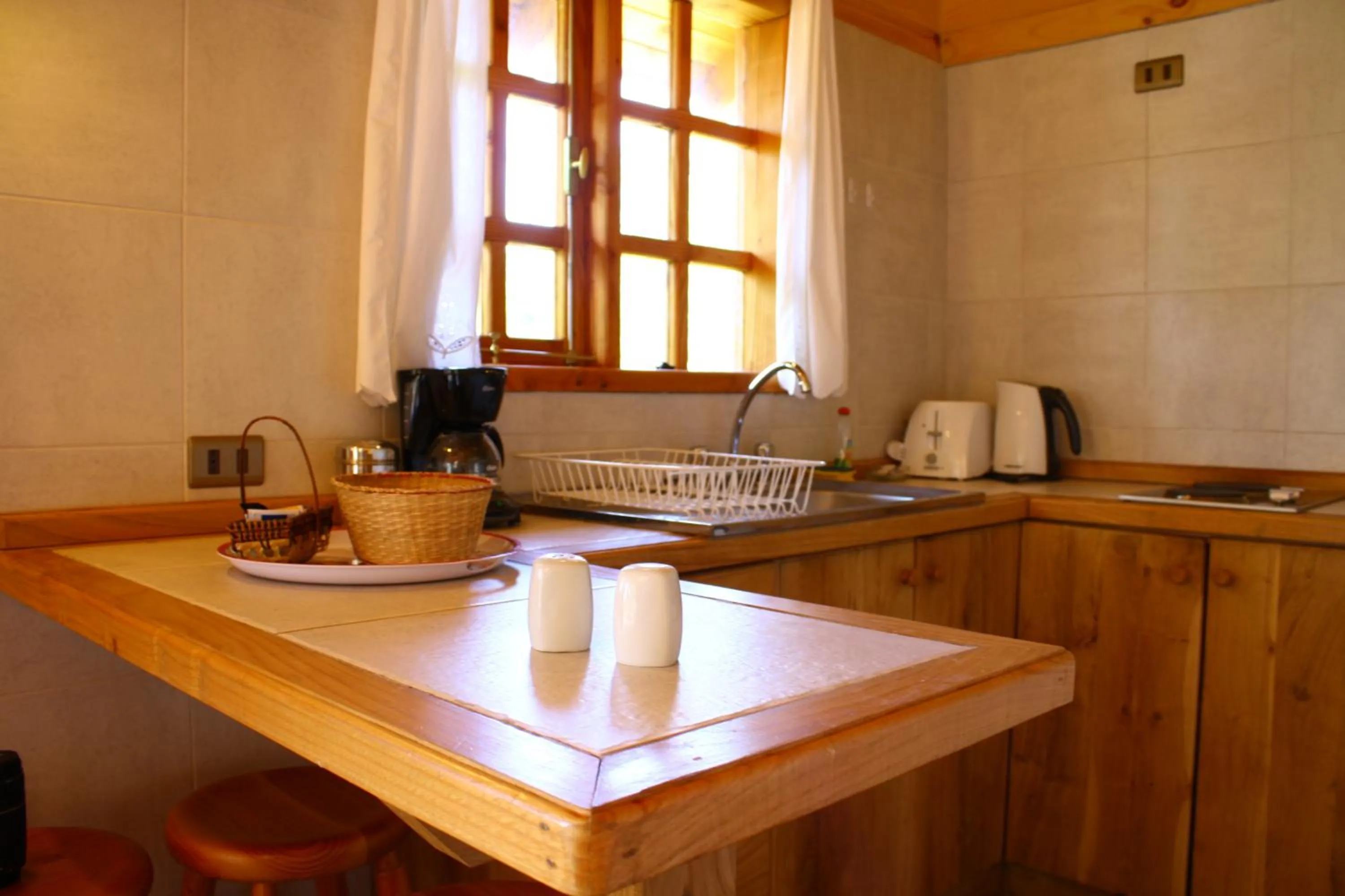 Kitchen or kitchenette in Cabañas Playa Linda