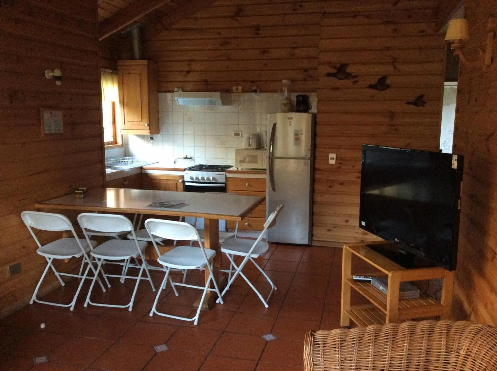 Kitchen or kitchenette in Cabañas Playa Linda