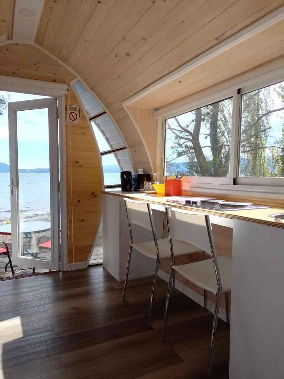 Kitchen or kitchenette in Cabañas Playa Linda