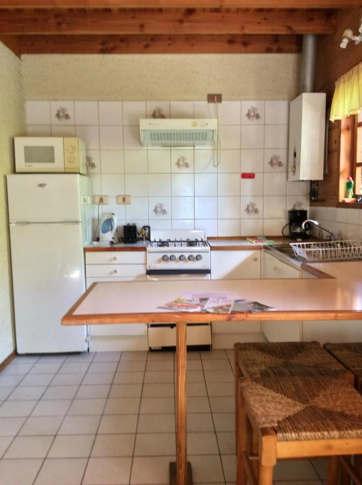 Kitchen or kitchenette in Cabañas Playa Linda