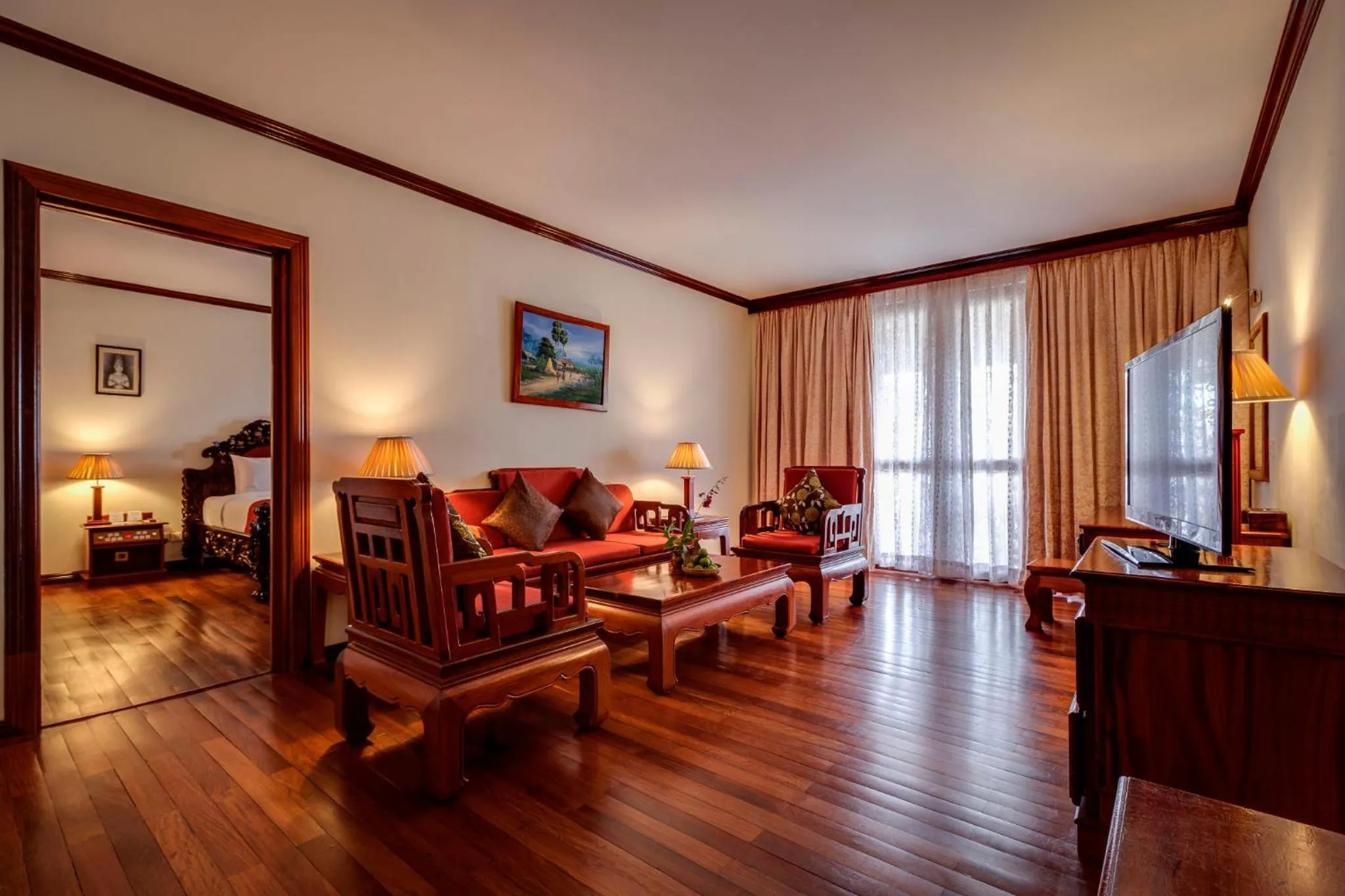 Seating area in Angkor Paradise Hotel