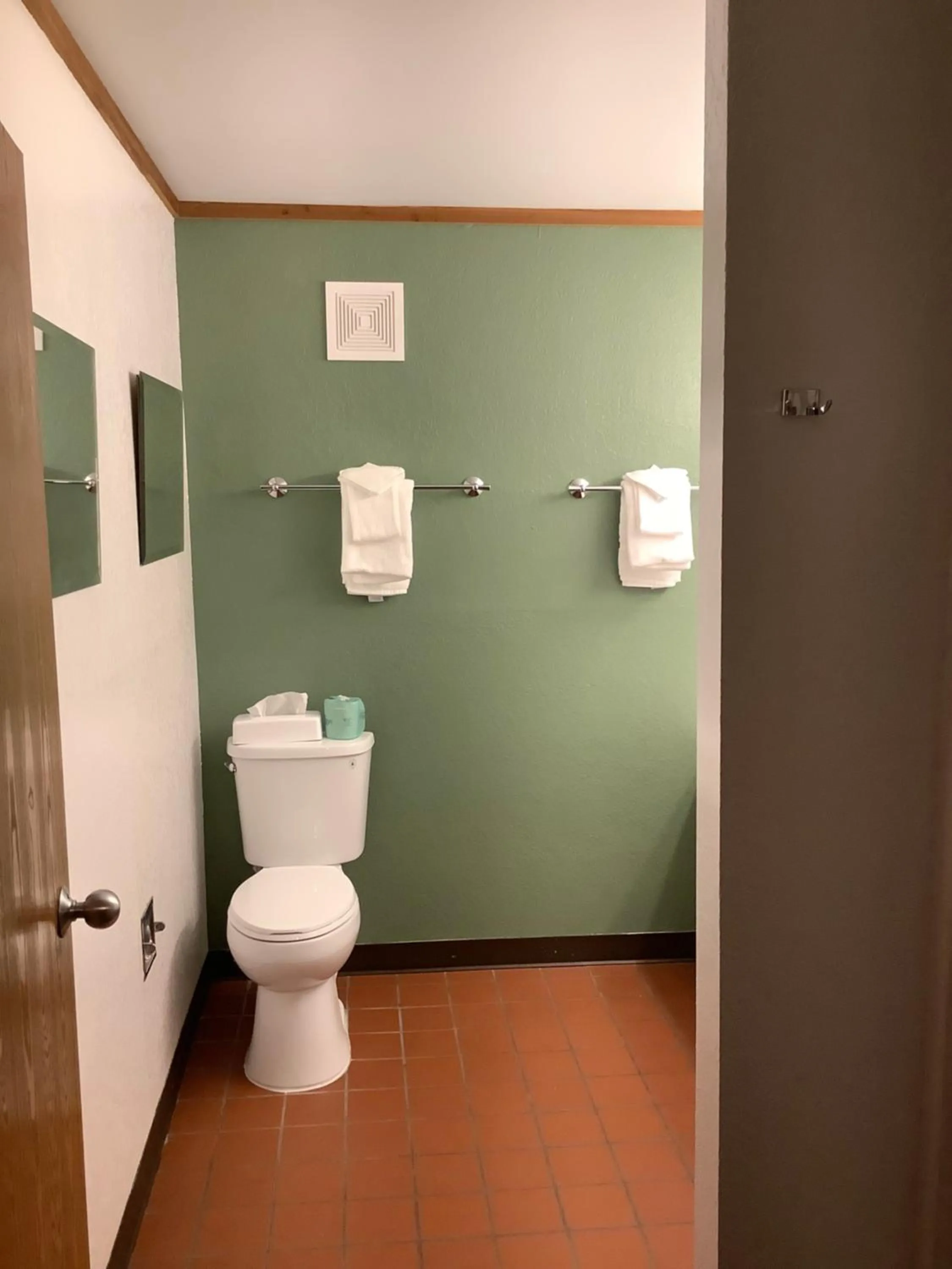 Bathroom in Super 8 by Wyndham Queensbury Glens Falls