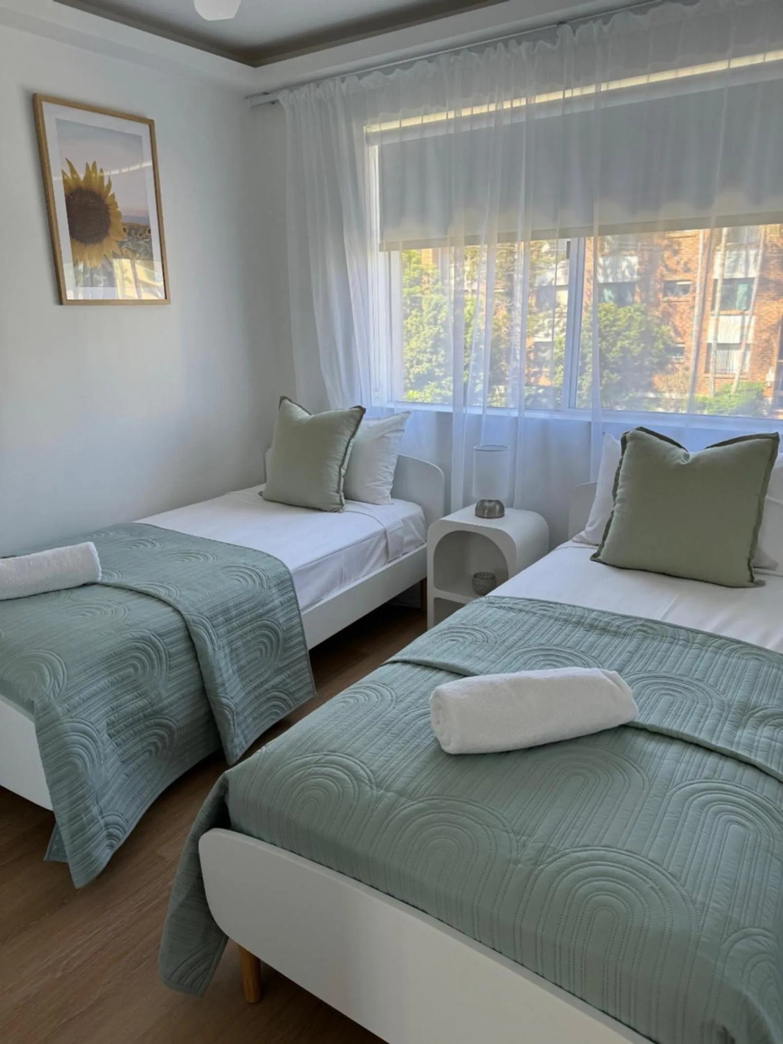 Bed in Pelican Cove Waterfront Apartment