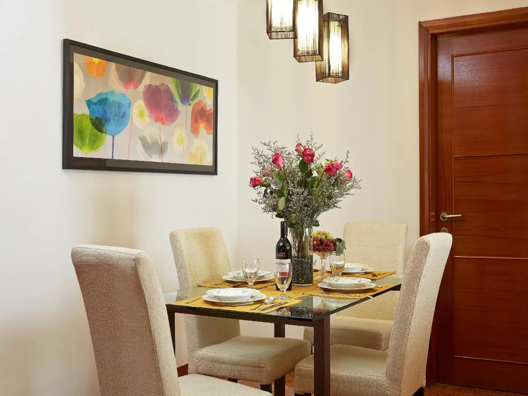 Dining area in Village Residence Robertson Quay by Far East Hospitality