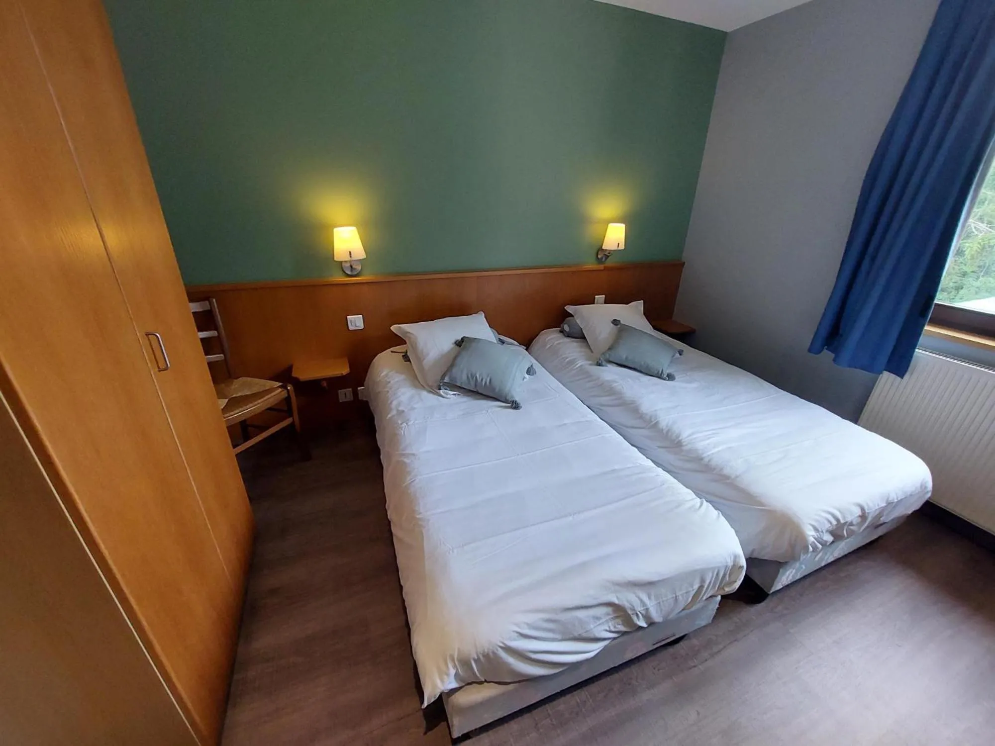 Twin Room with Garden View in Auberge De La Foret - Logis