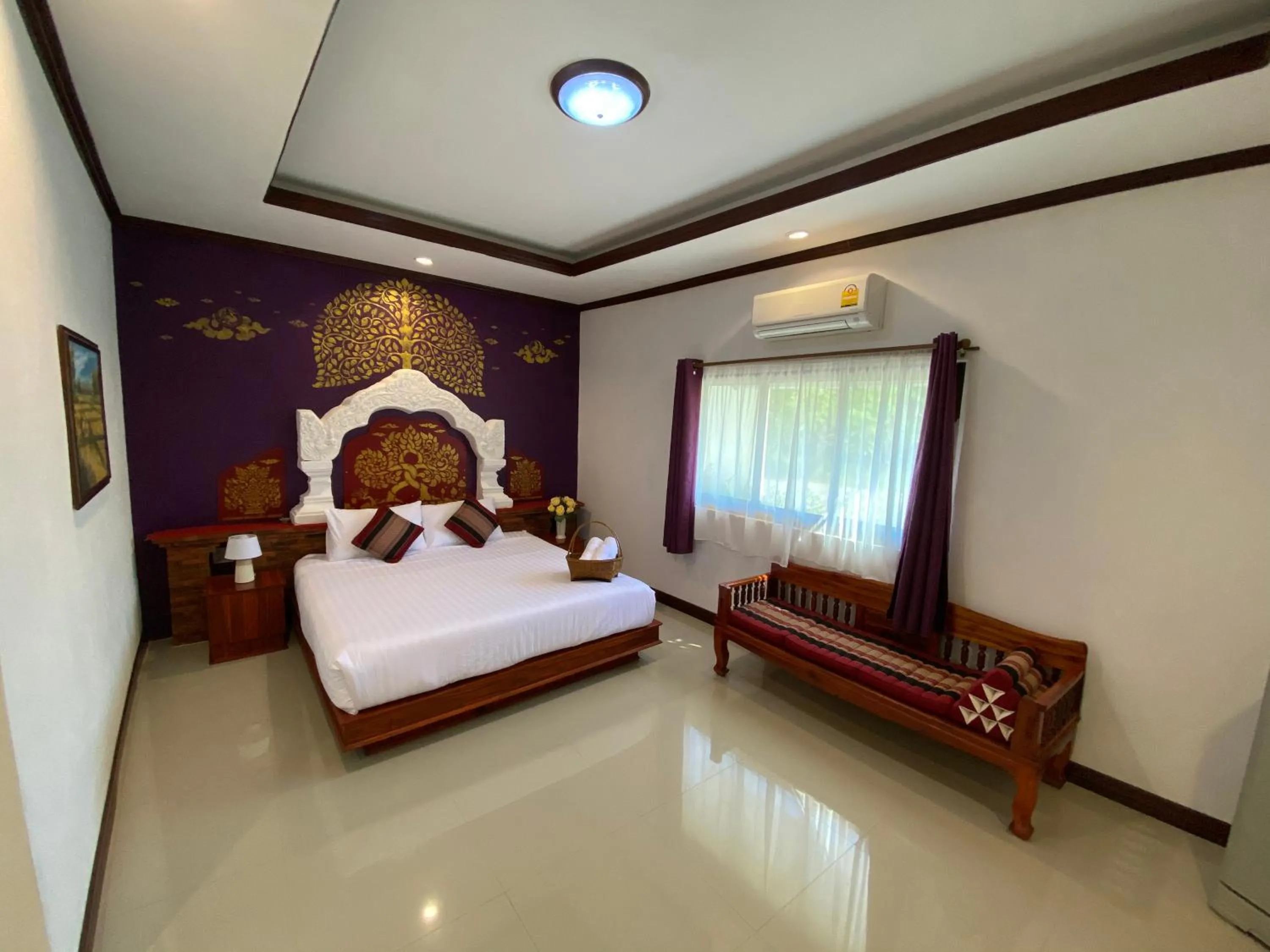 Bed in Phiphu Art and Gallery Boutique Sukhothai