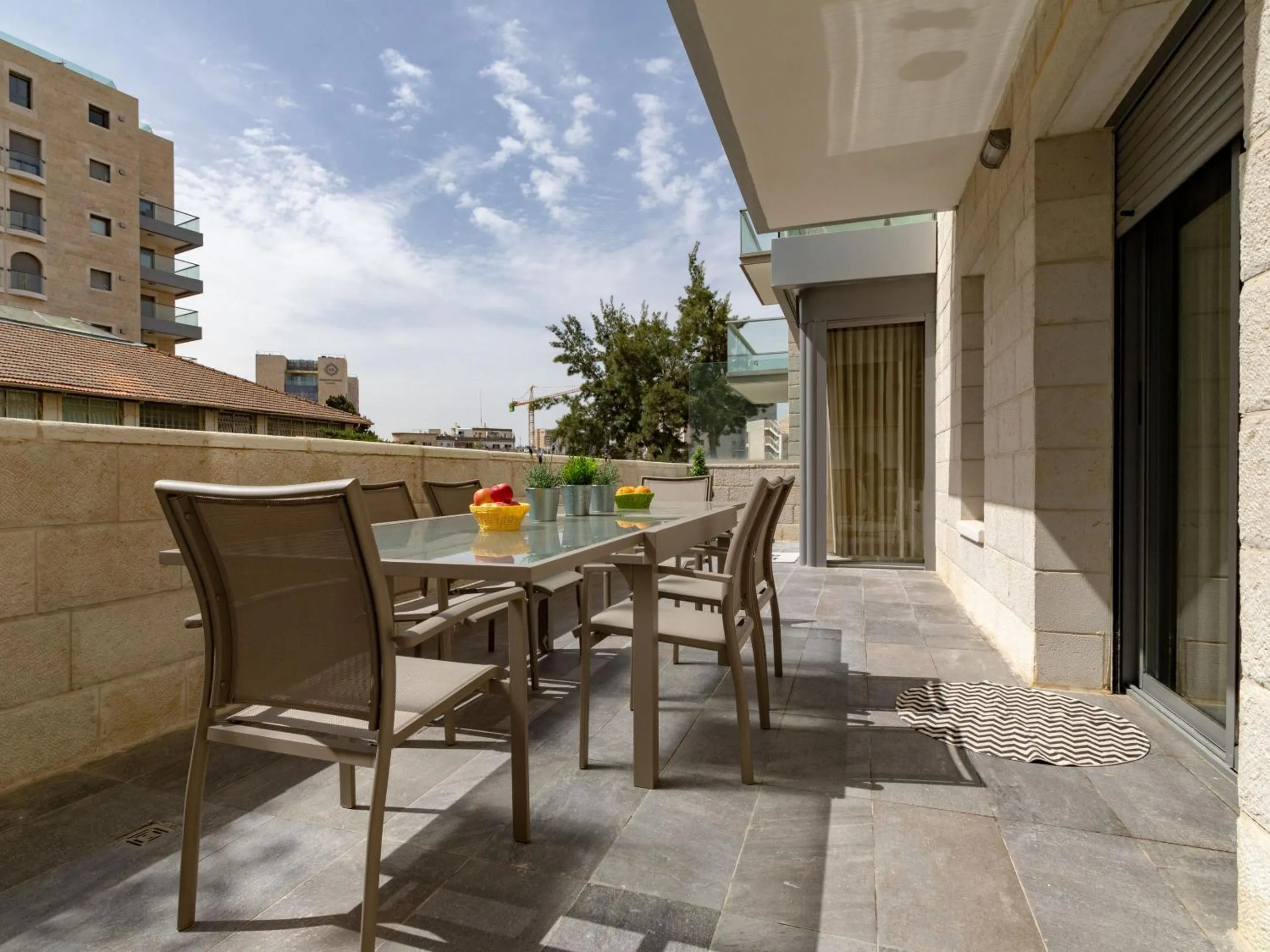Balcony/Terrace in Harav agan - 9 people - Full Option