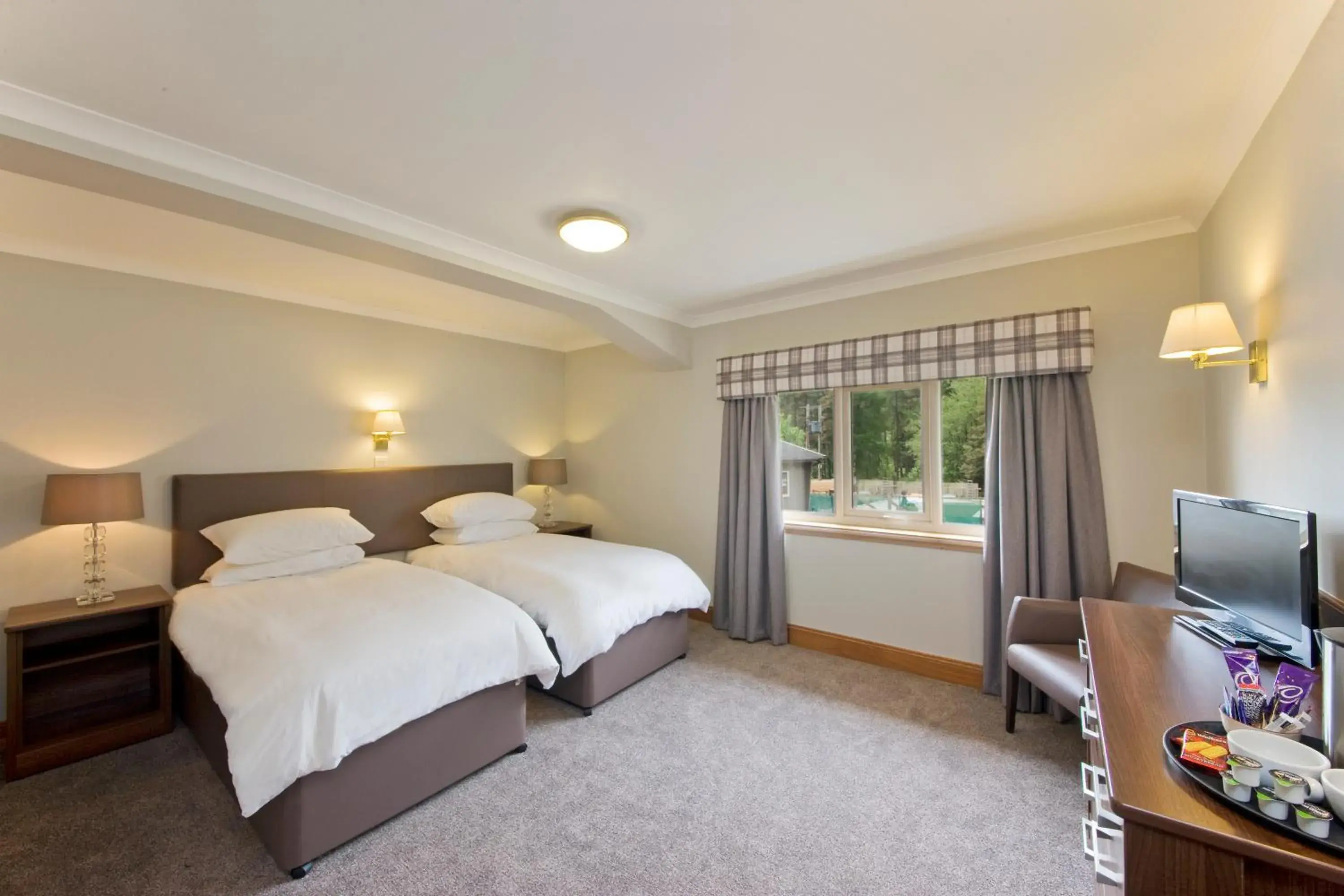 Twin Room - Disability Access in Tyndrum Lodges Twin Room - Disability Access in Tyndrum Lodges