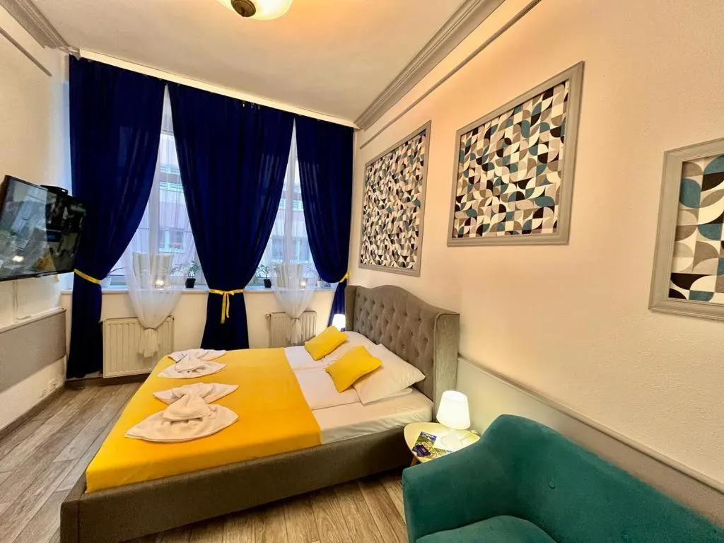 Photo of the whole room, Bed in Great Polonia Świdnica City Center