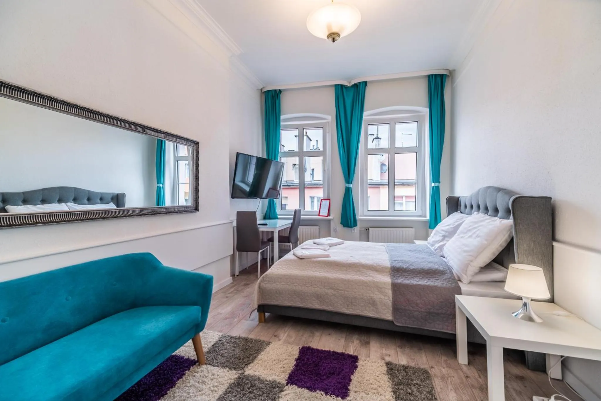 Photo of the whole room, Bed in Great Polonia Świdnica City Center