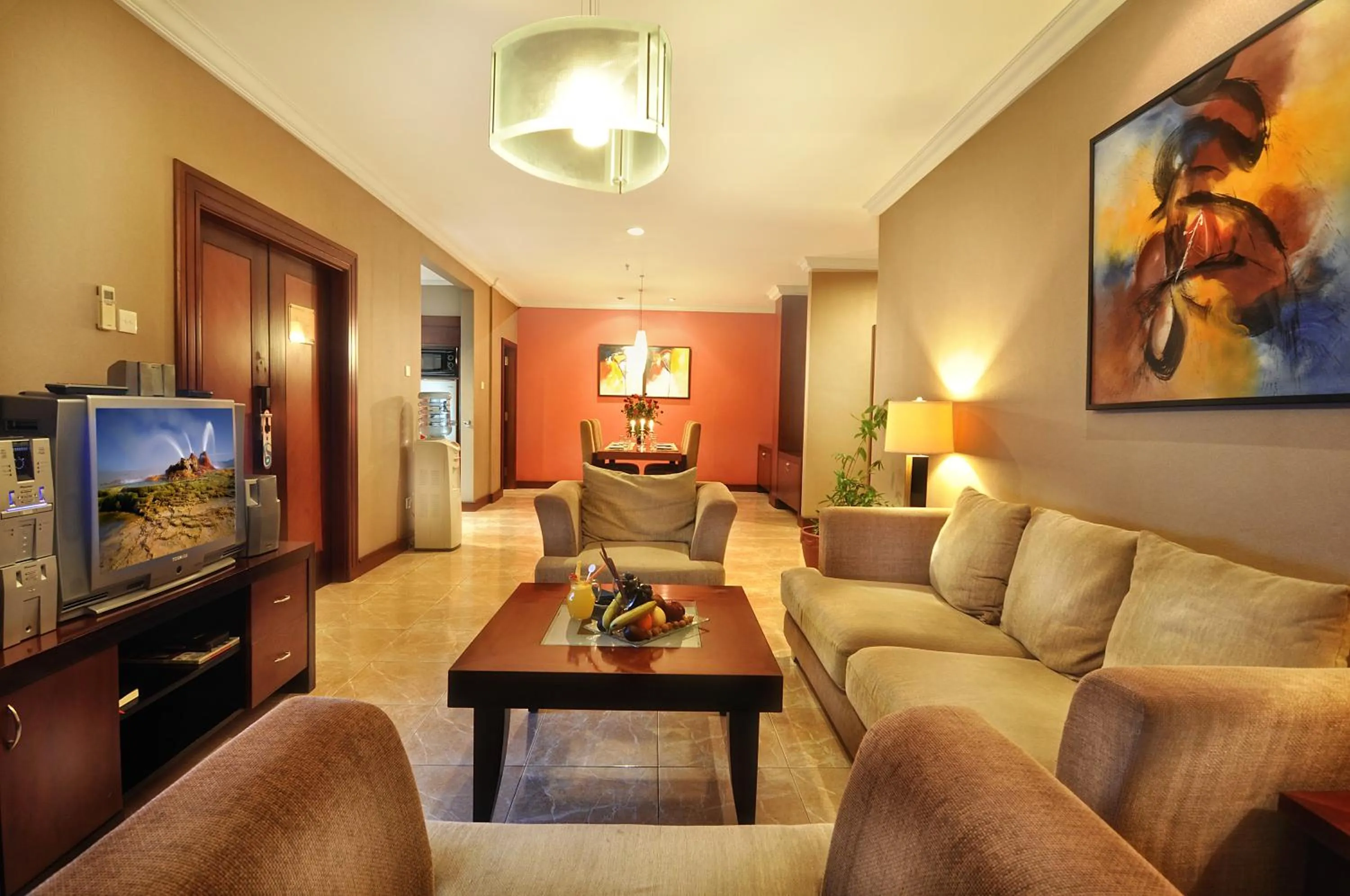 Living room in Blue Sky Hotel Balikpapan