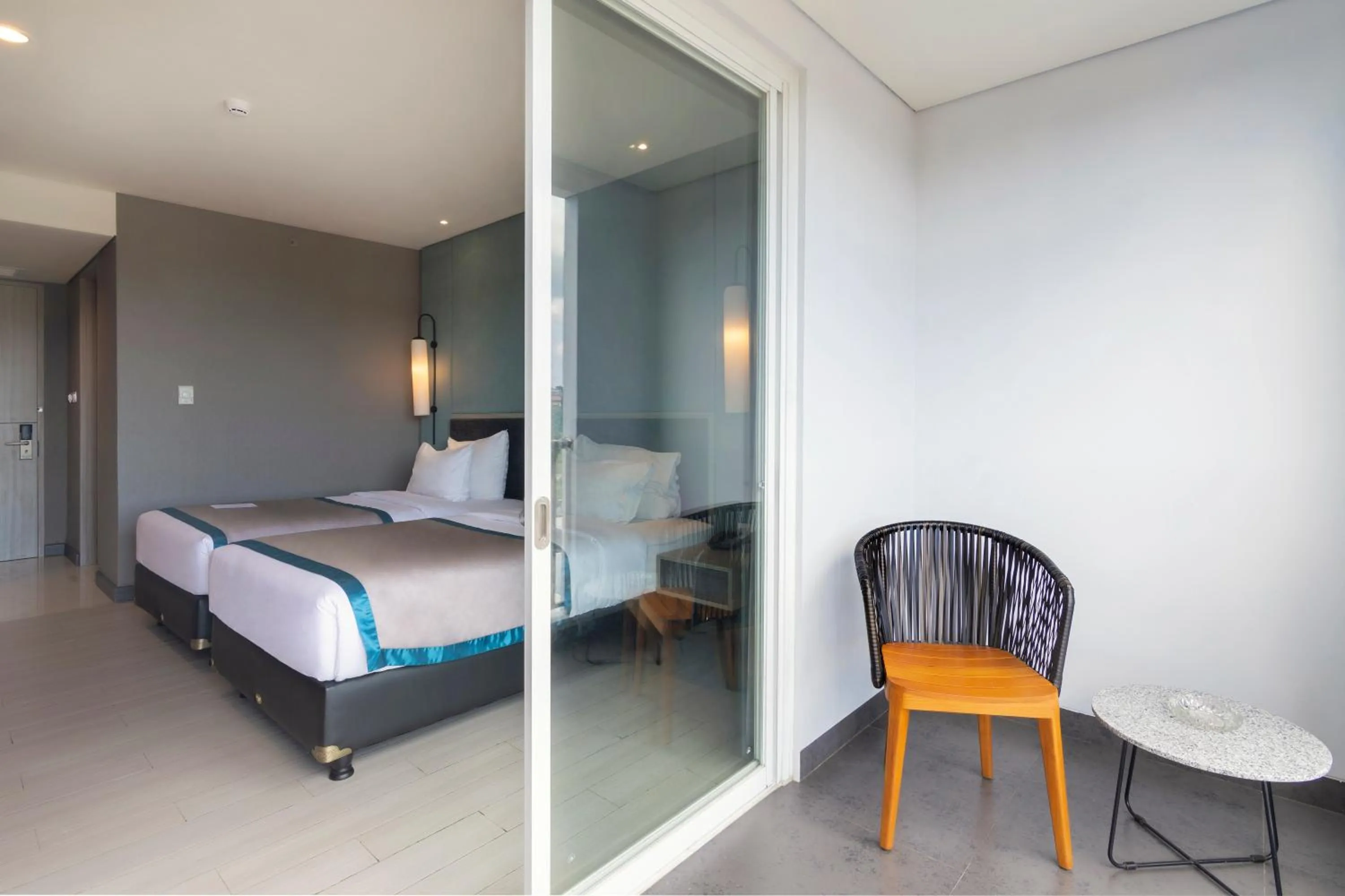 Bed in Blue Sky Hotel Balikpapan