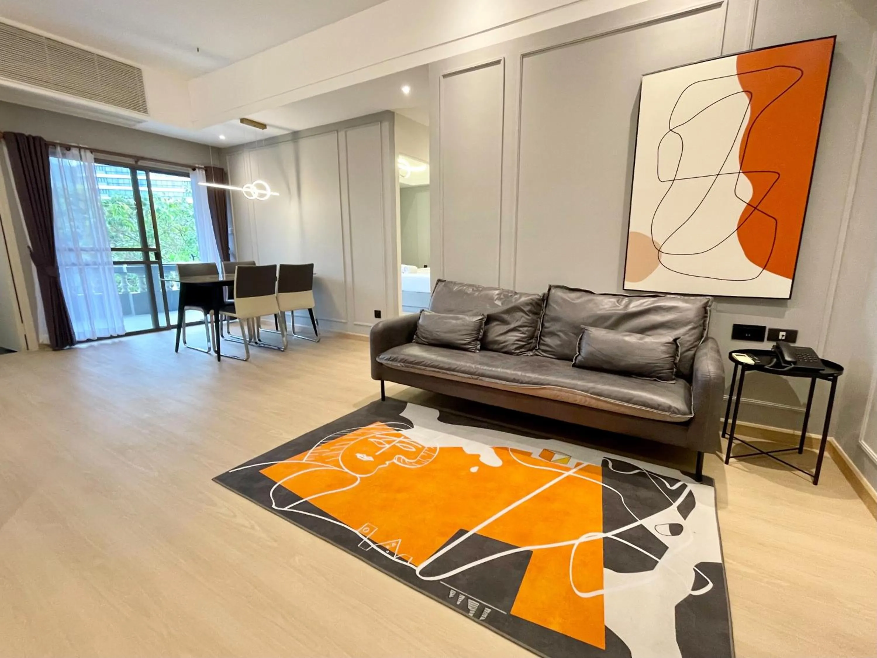 Living room in Boss Mansion