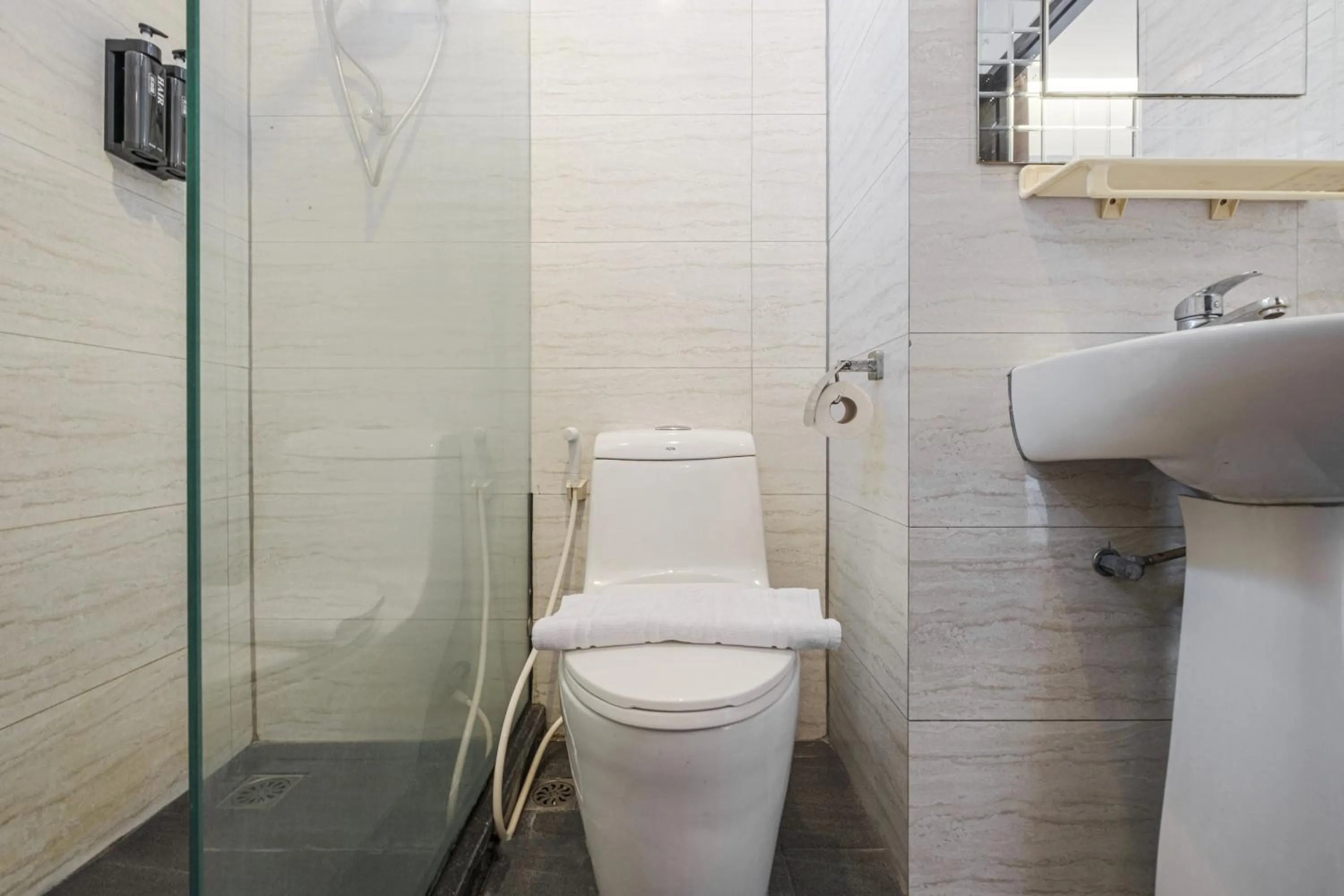 Shower in Boss Hotel