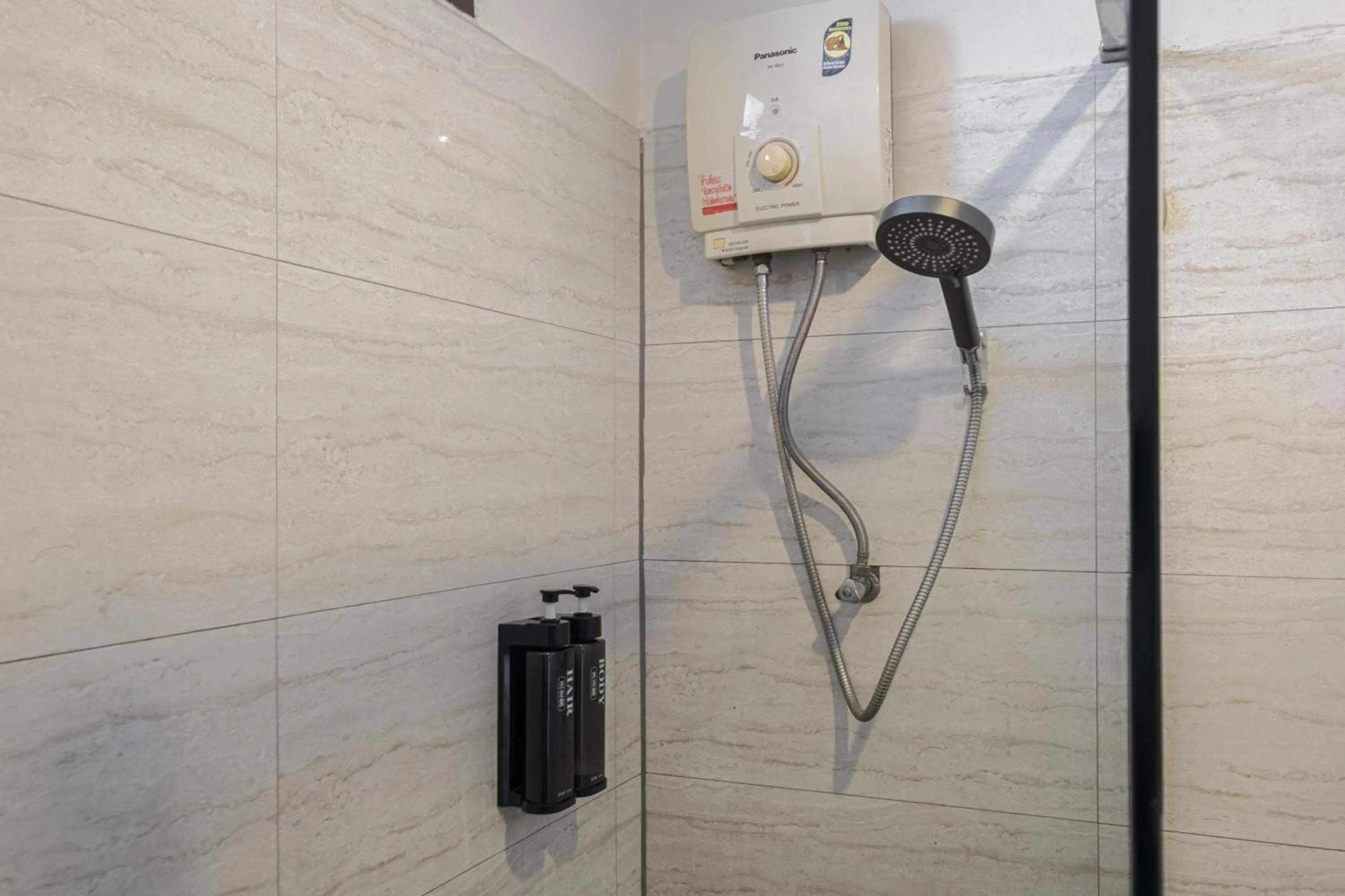 Shower in Boss Hotel