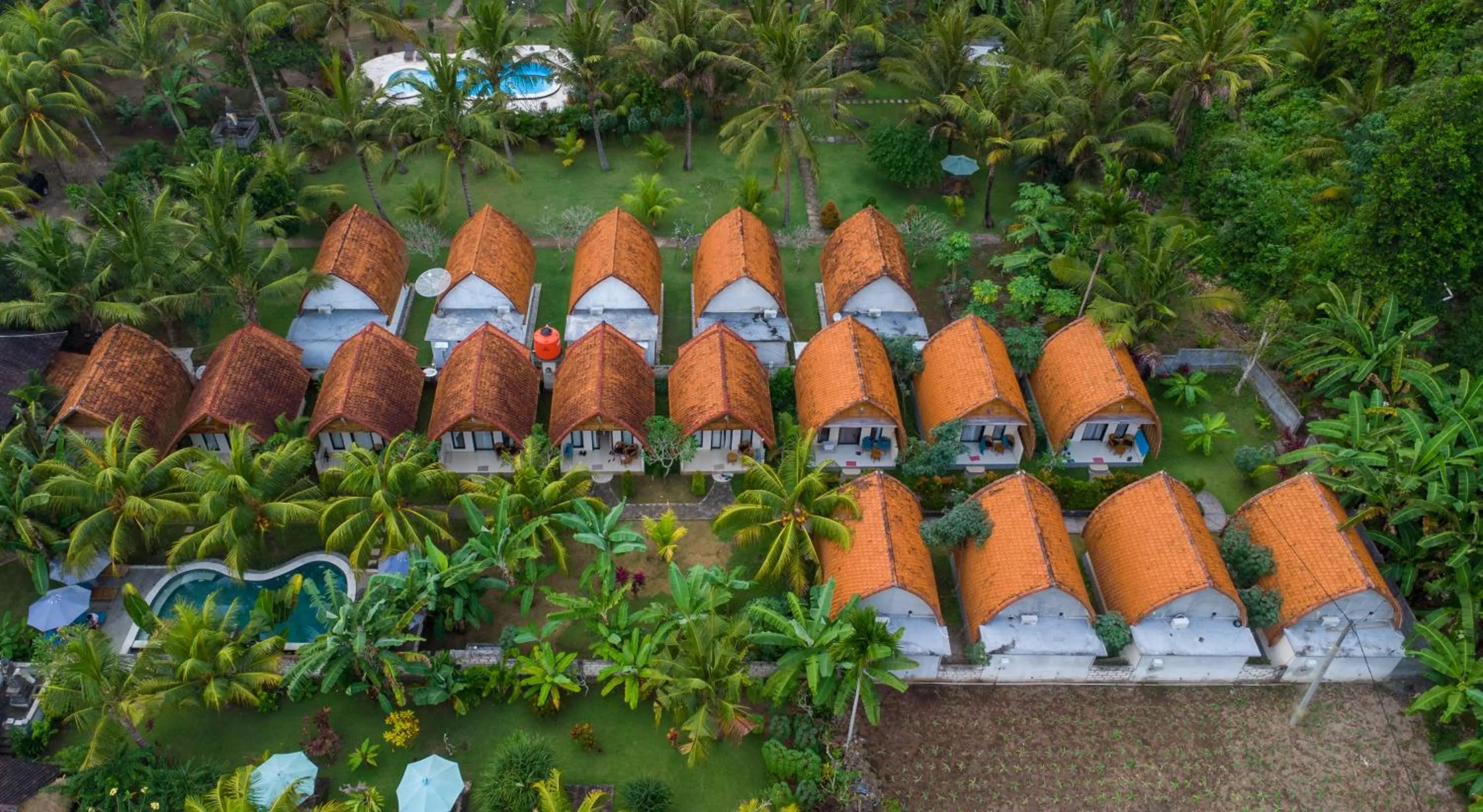 Bird's eye view in Penida Bay Village