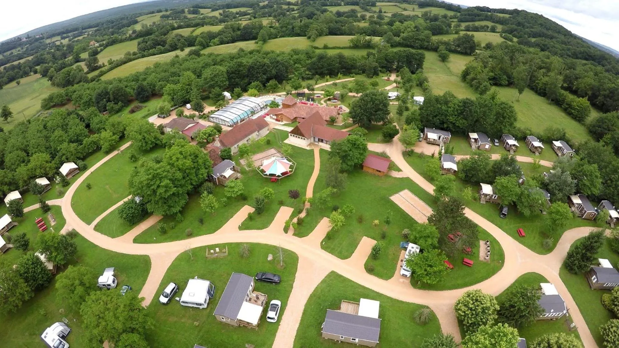 Bird's eye view in Camping Padimadour