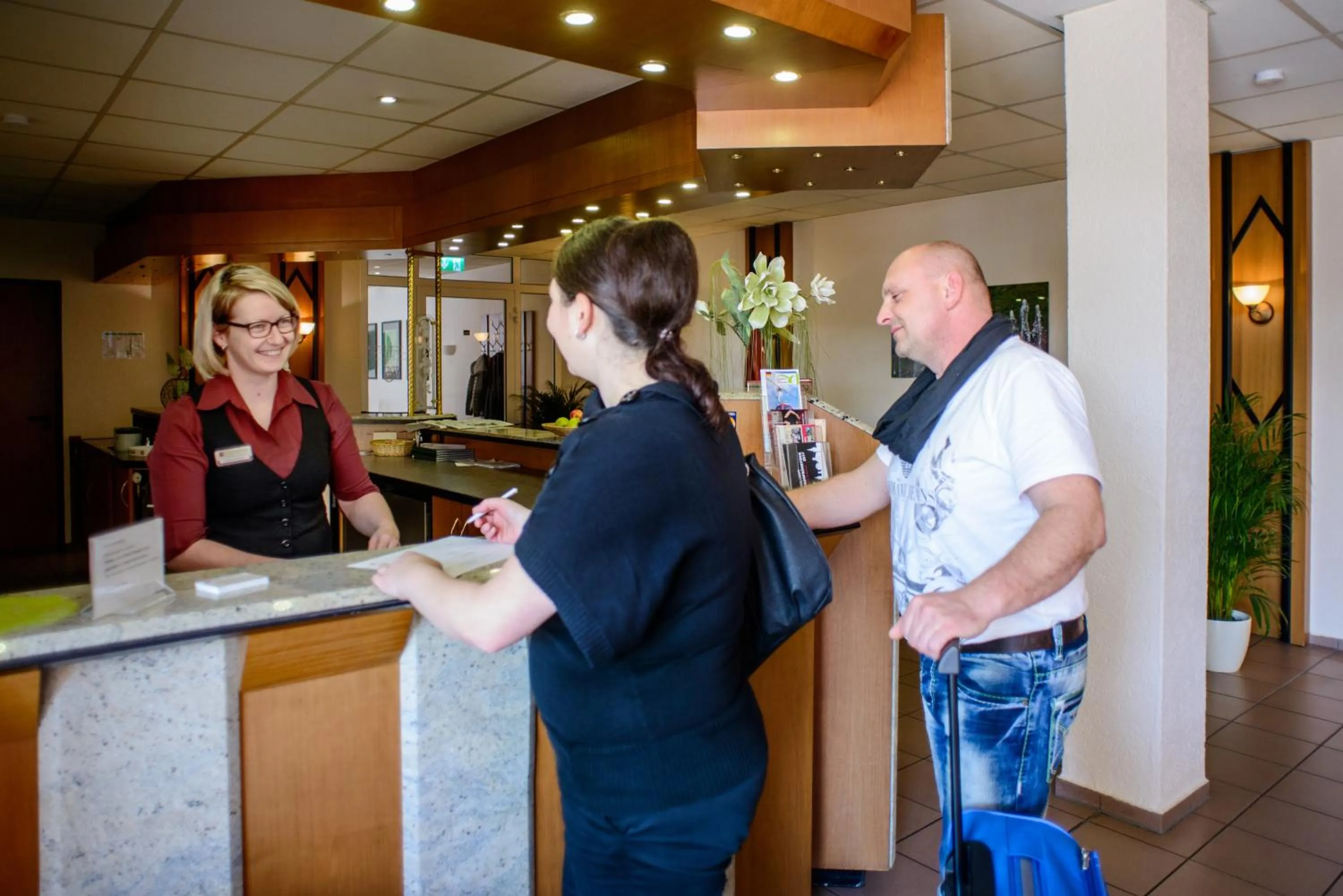 Lobby or reception in City Hotel Aschersleben