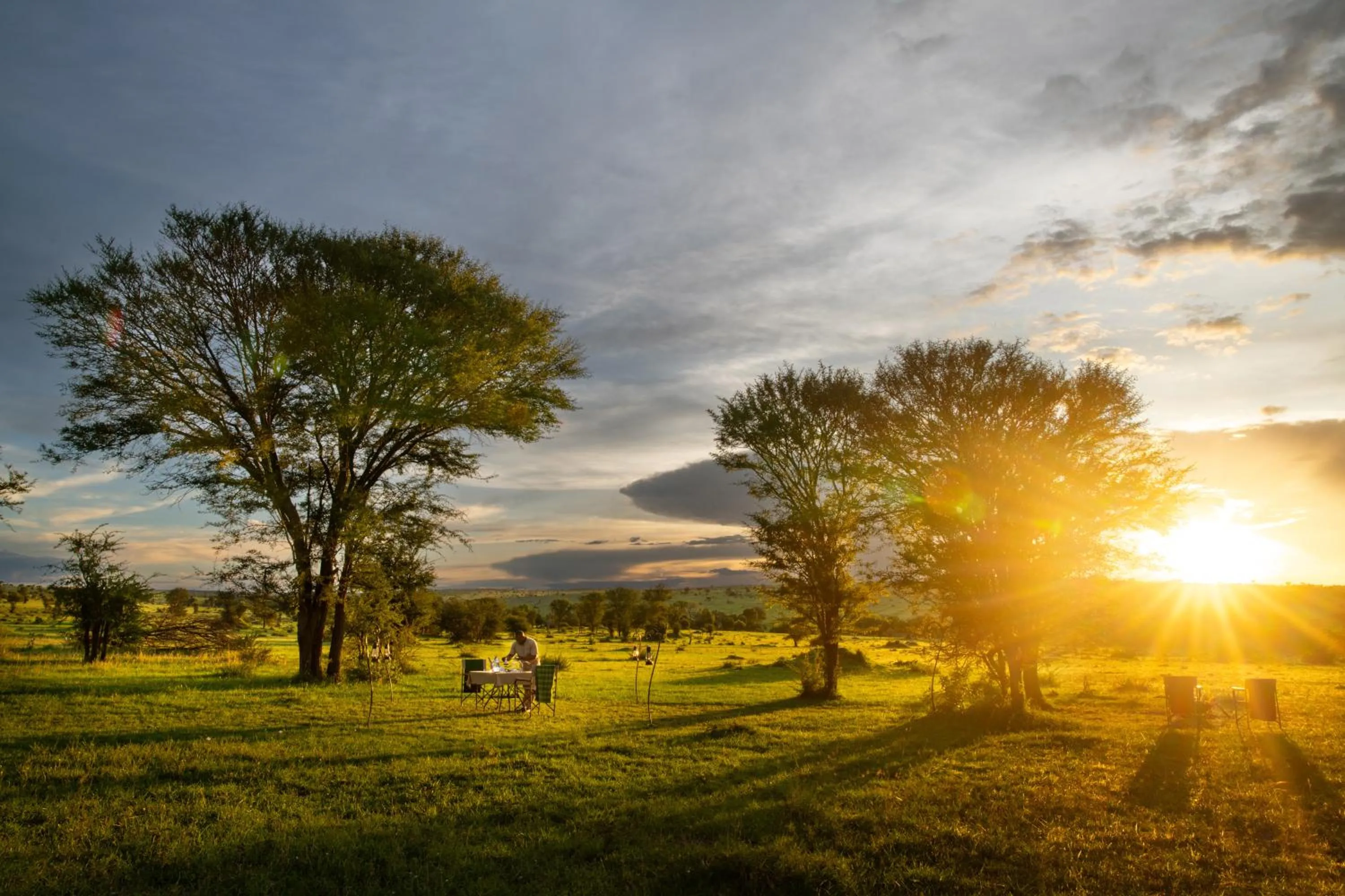 Natural landscape in Serengeti Mara River Camp