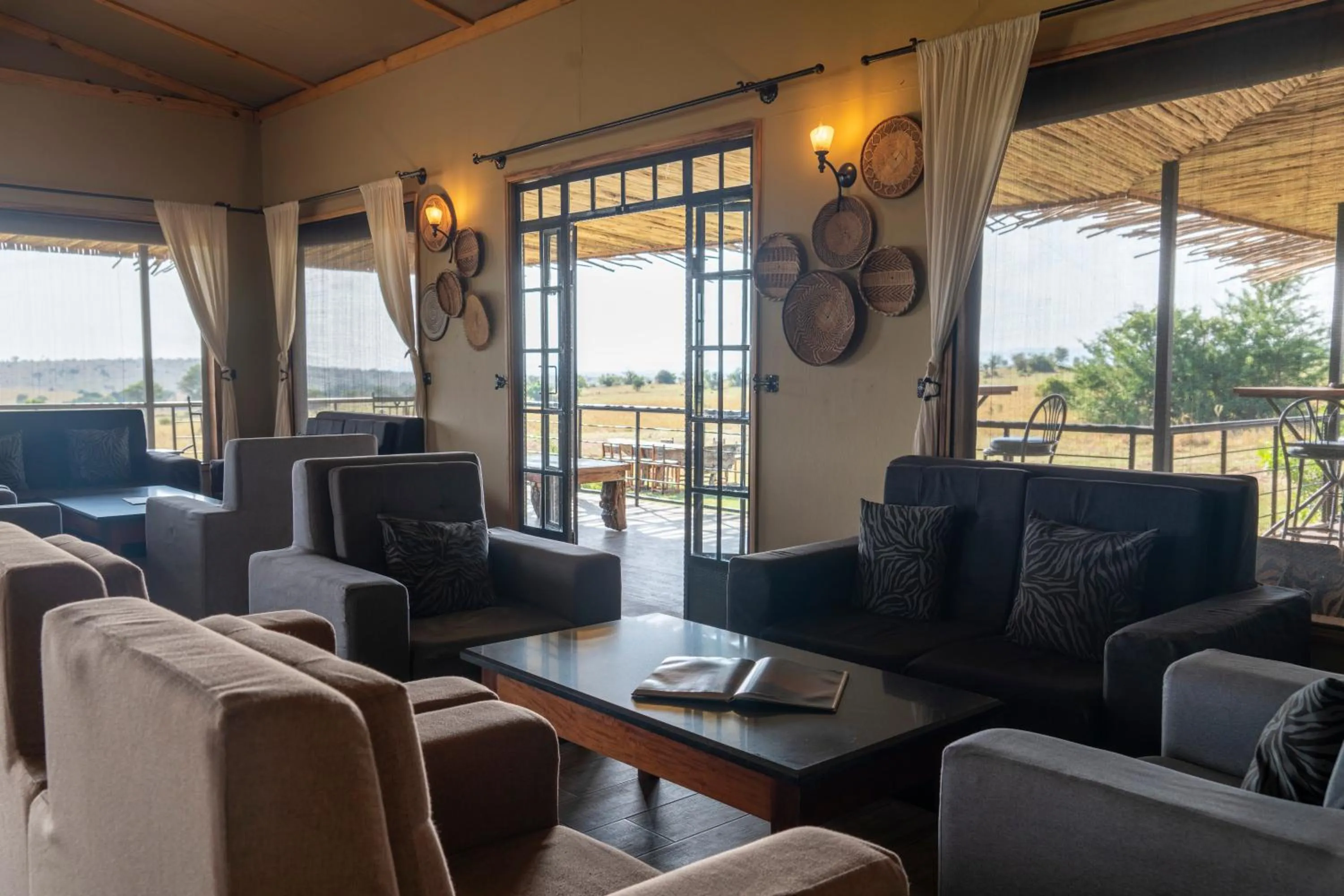 Living room in Serengeti Mara River Camp