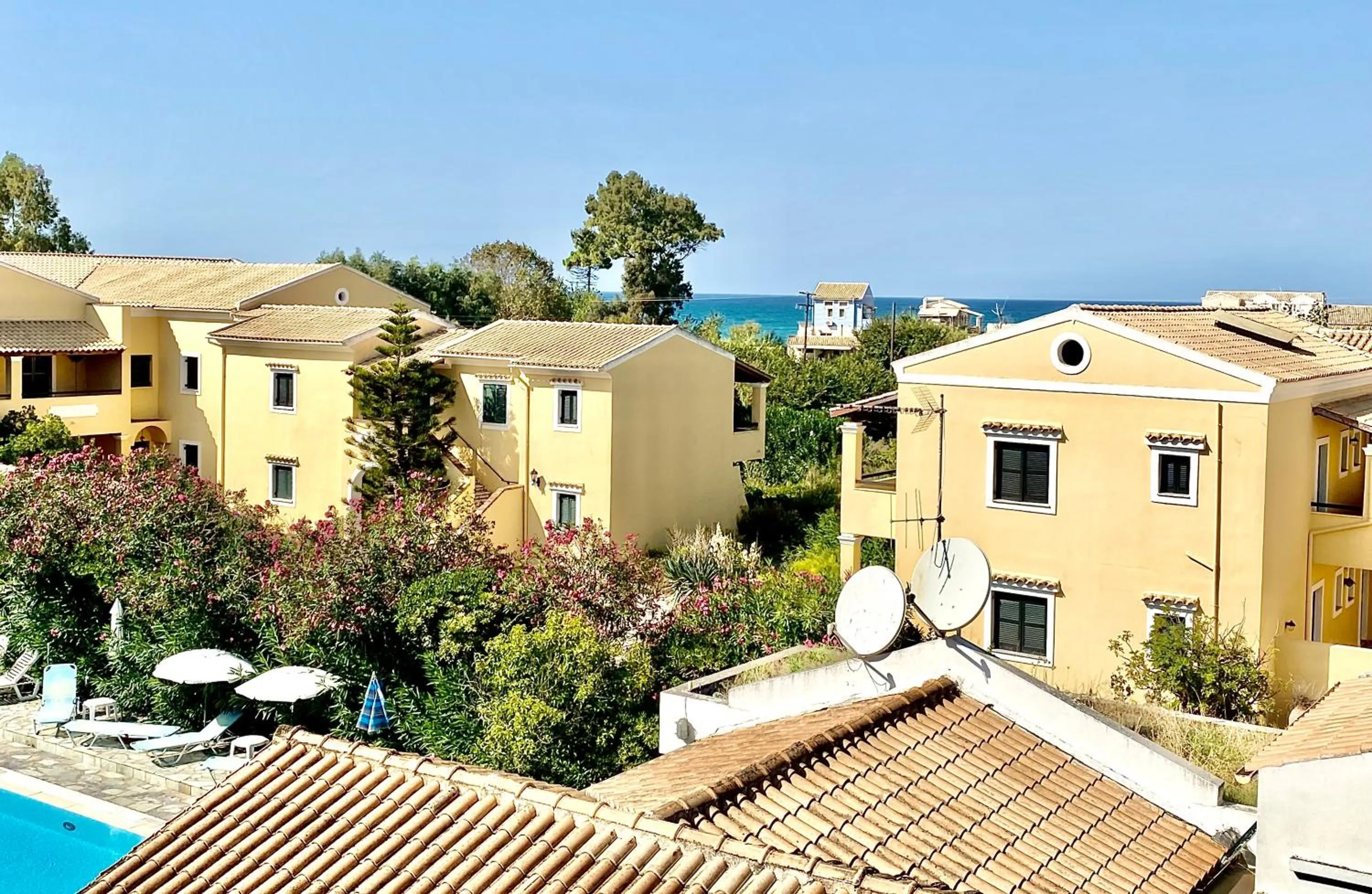 Sea view in Nireas Resort Corfu