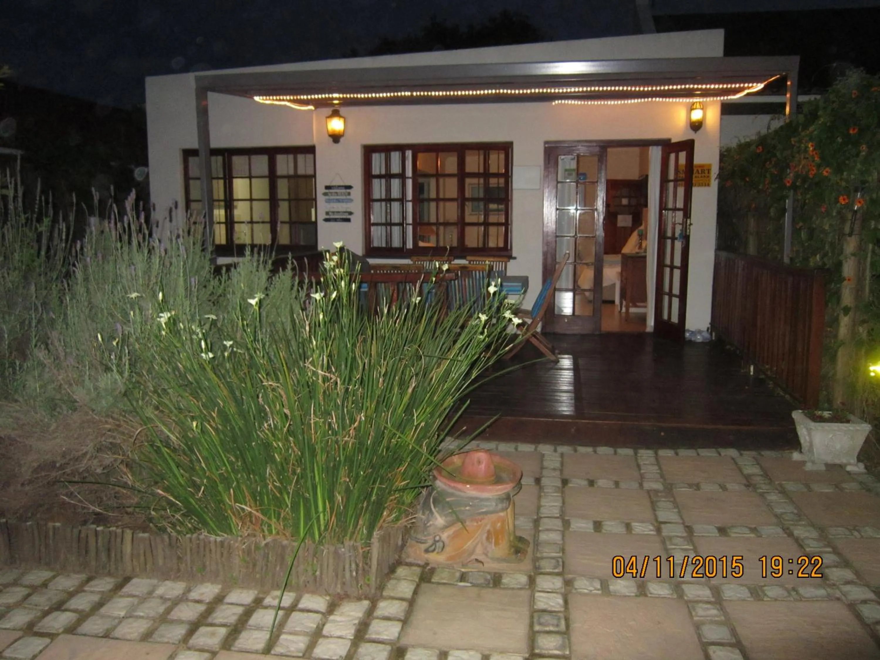 Patio in Twilight Cottage