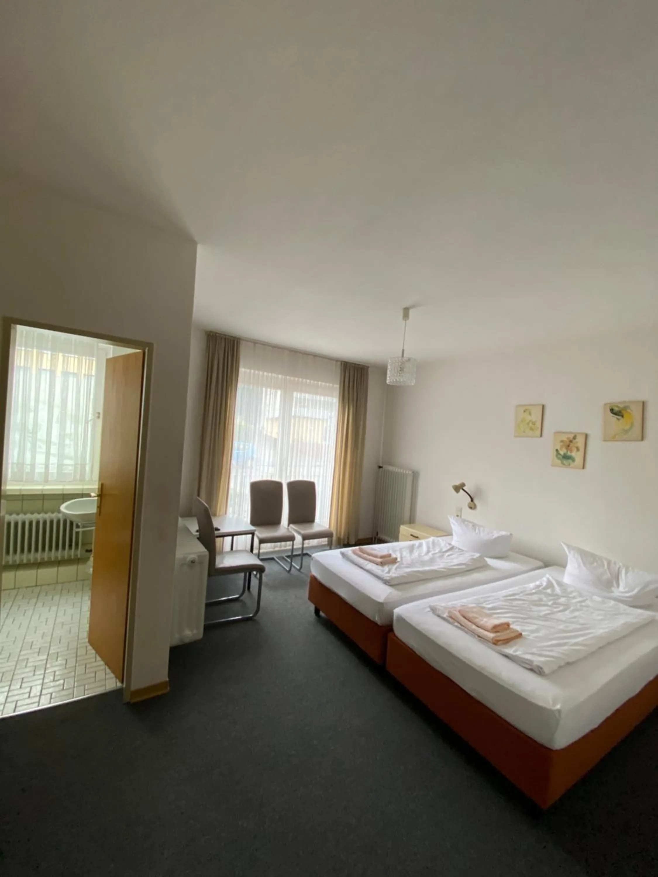 Bed in Hotel Seehaus