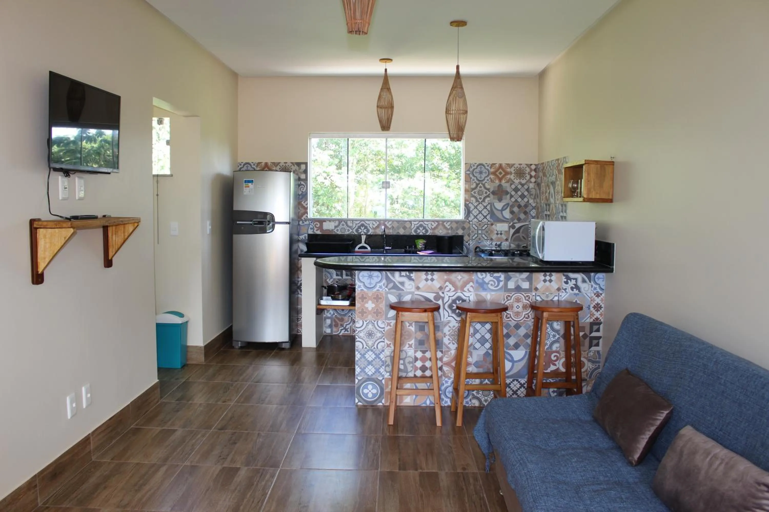 Kitchen or kitchenette in PachaMama Flats - Taipu de Fora