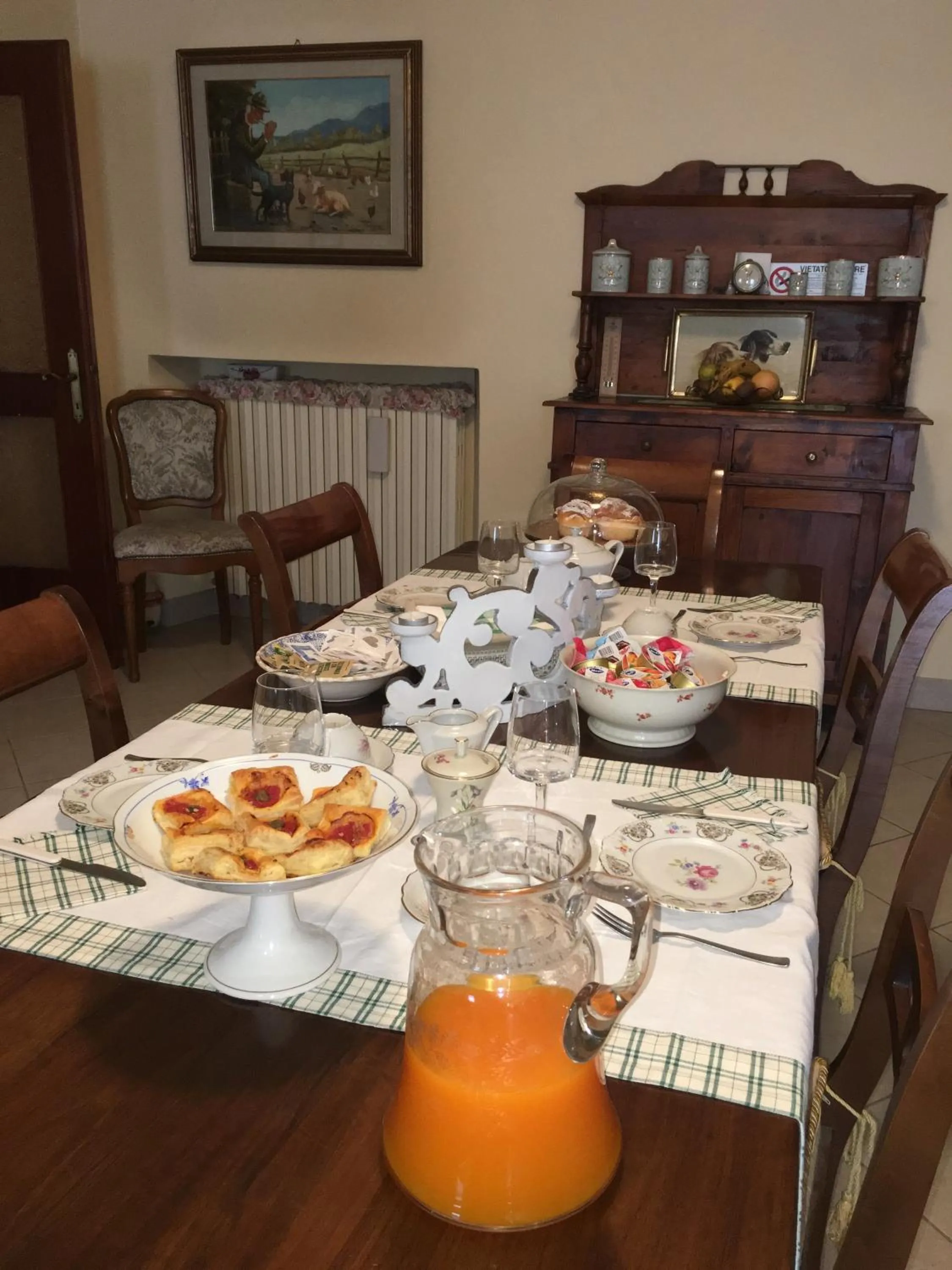 Communal kitchen in B&B Al Caseificio