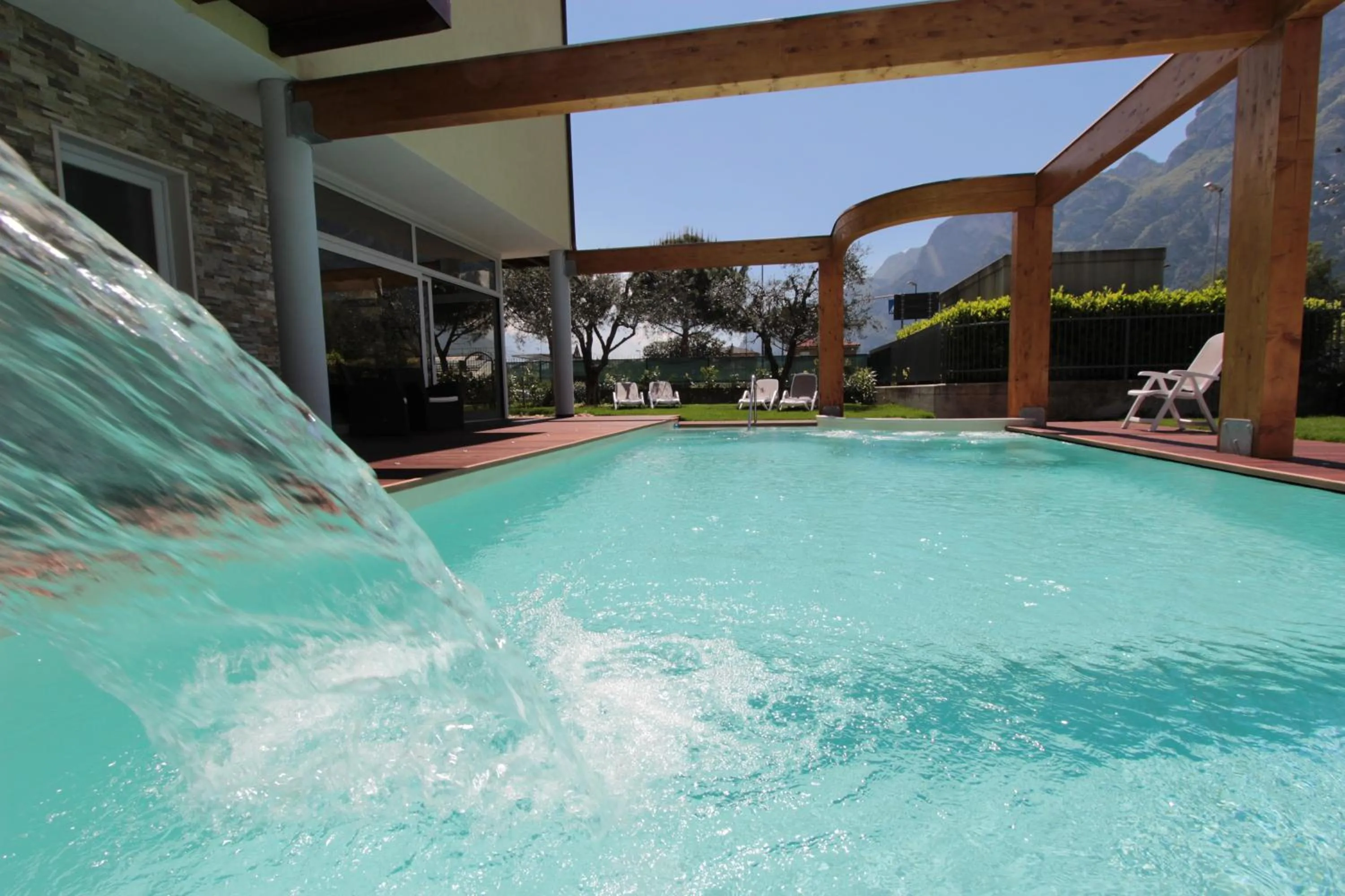 Swimming pool in Residence Rivachiara (check-in at Hotel Riviera in Viale Rovereto, 95)