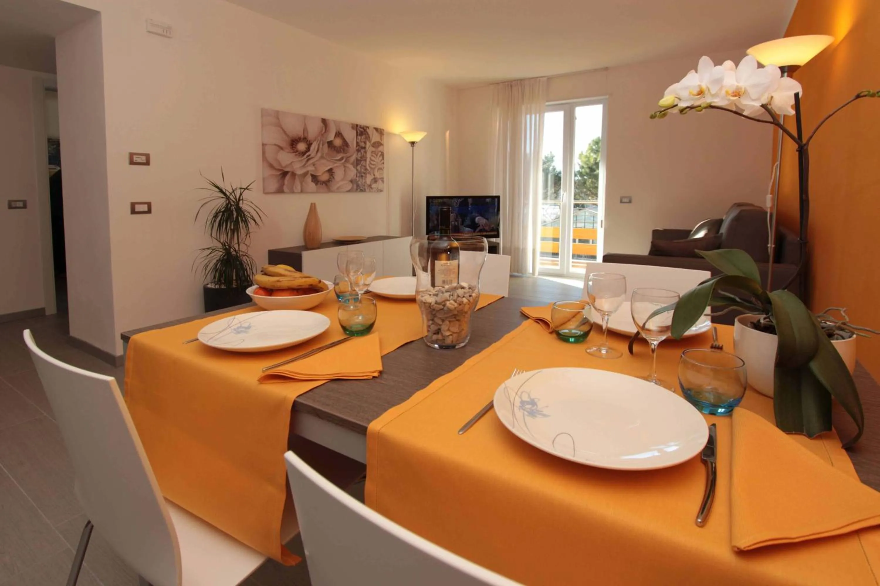 Living room in Residence Rivachiara (check-in at Hotel Riviera in Viale Rovereto, 95)