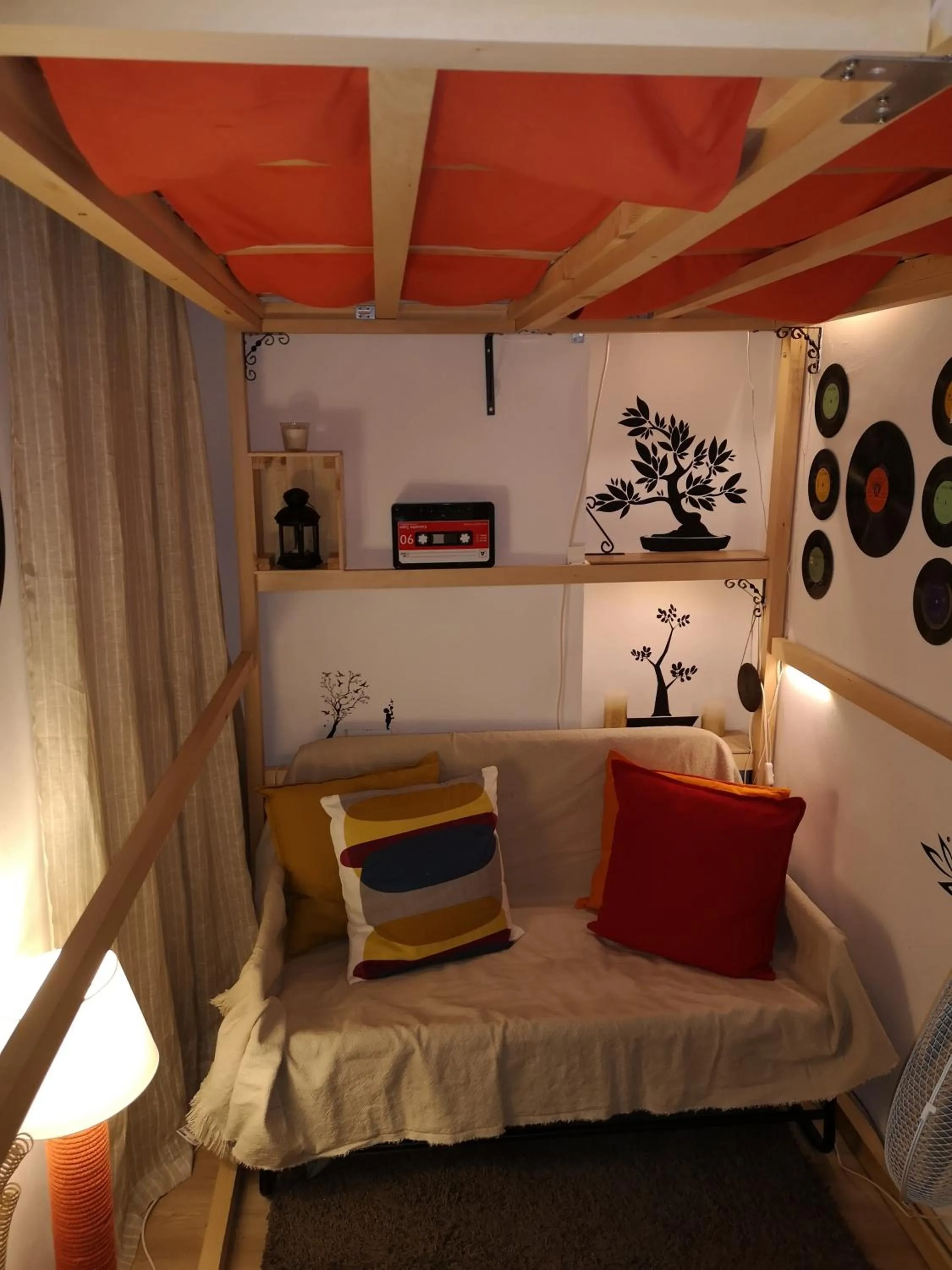 Seating area in Pijama Hostel