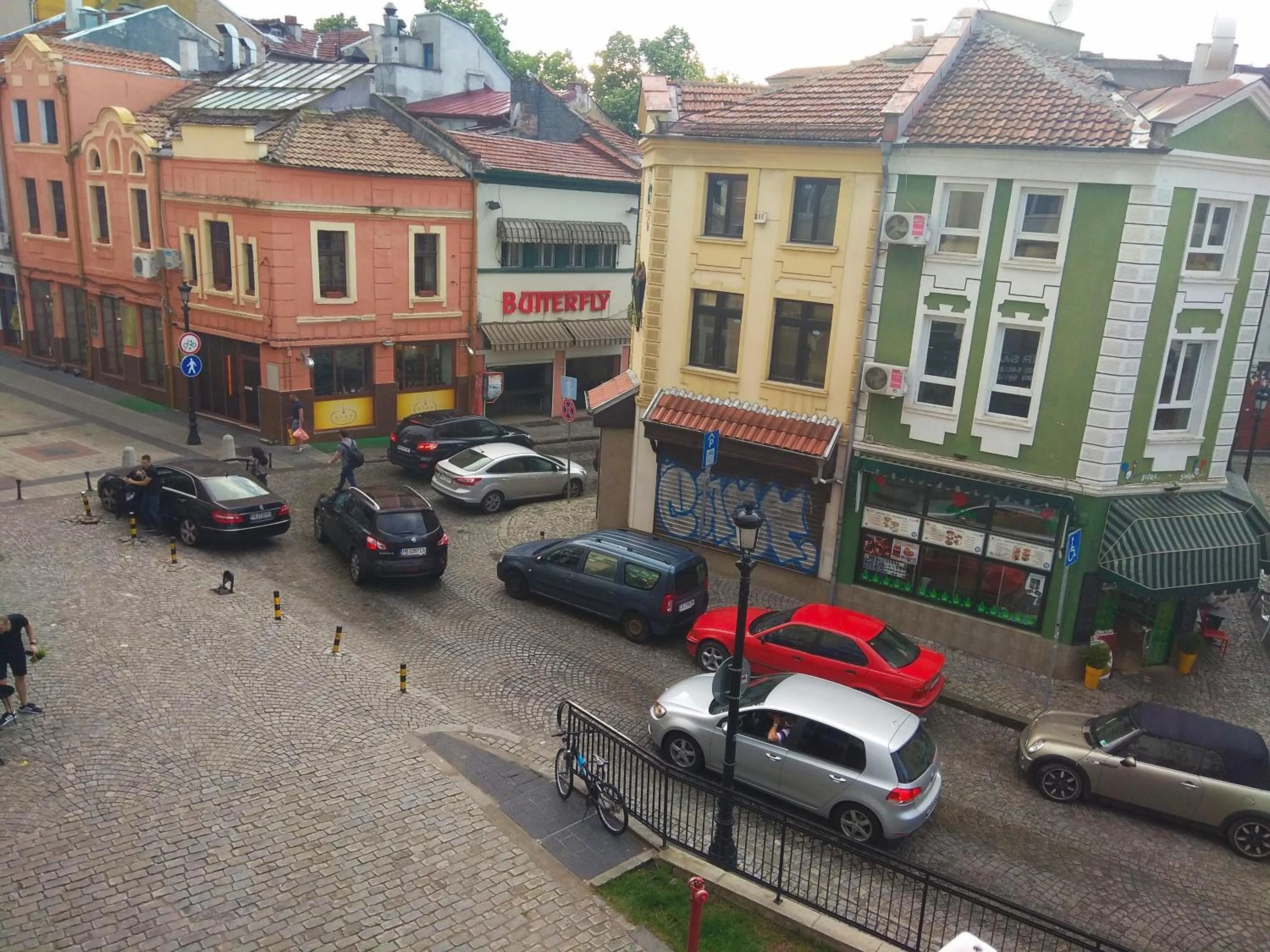 Quiet street view in Pijama Hostel