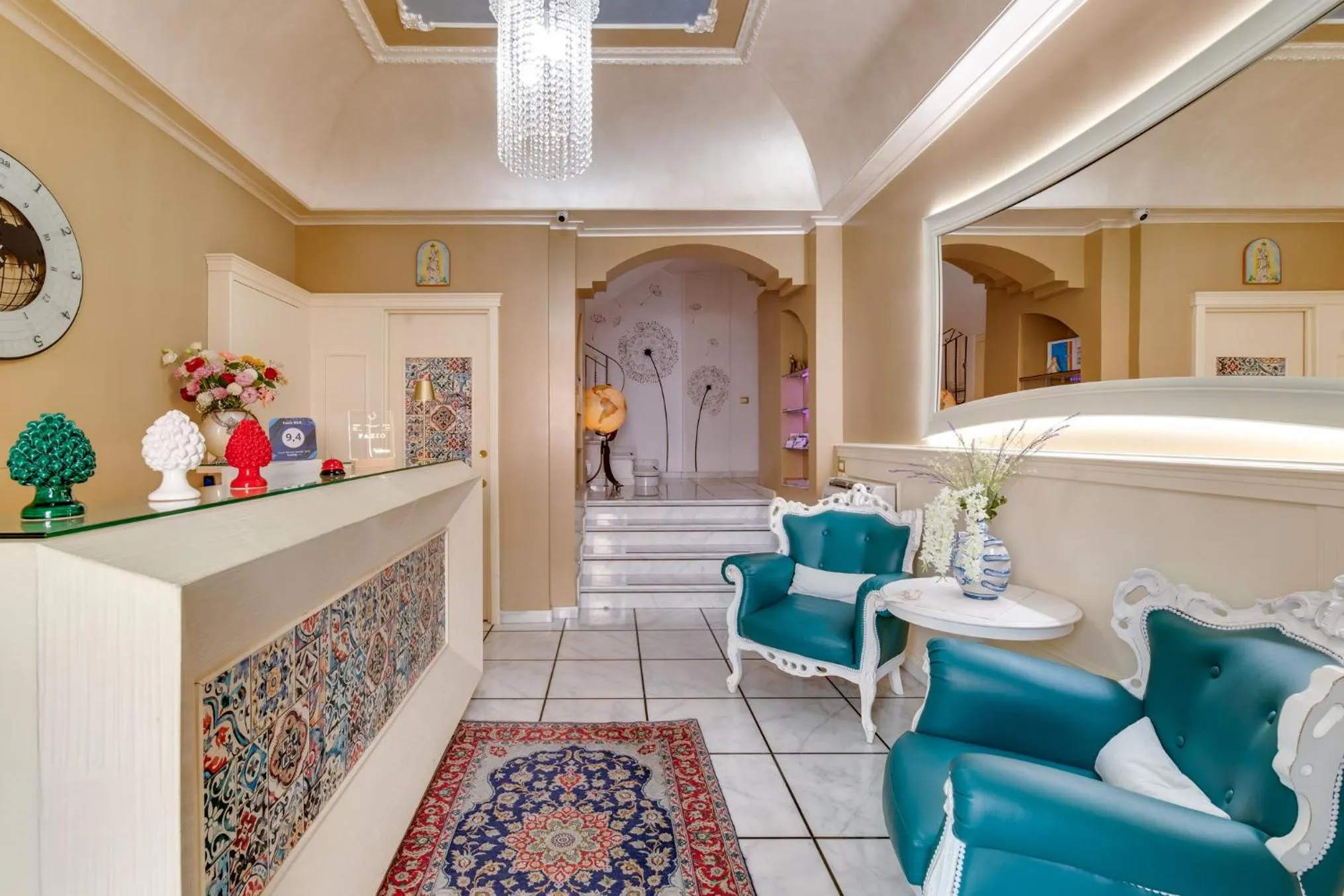 Lobby or reception in Fazio Rooms