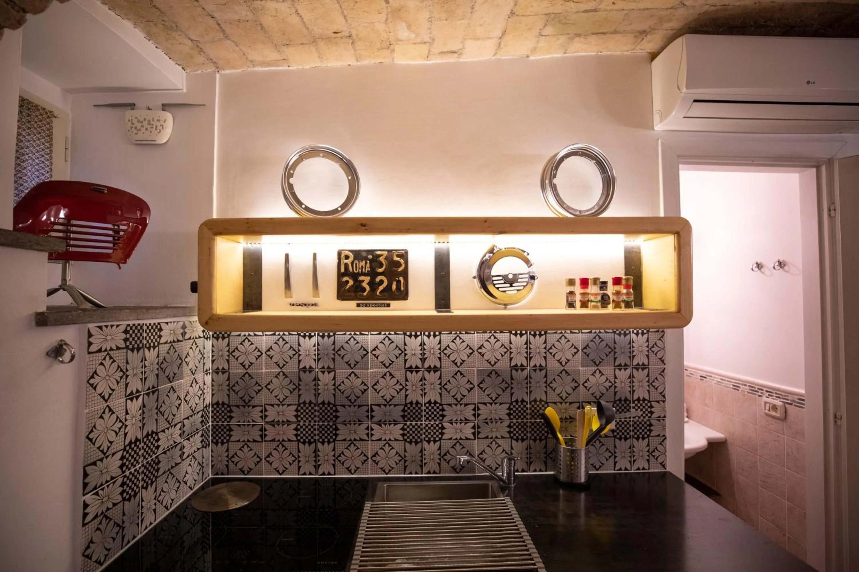 Kitchen or kitchenette in Restart Accommodations Balestra