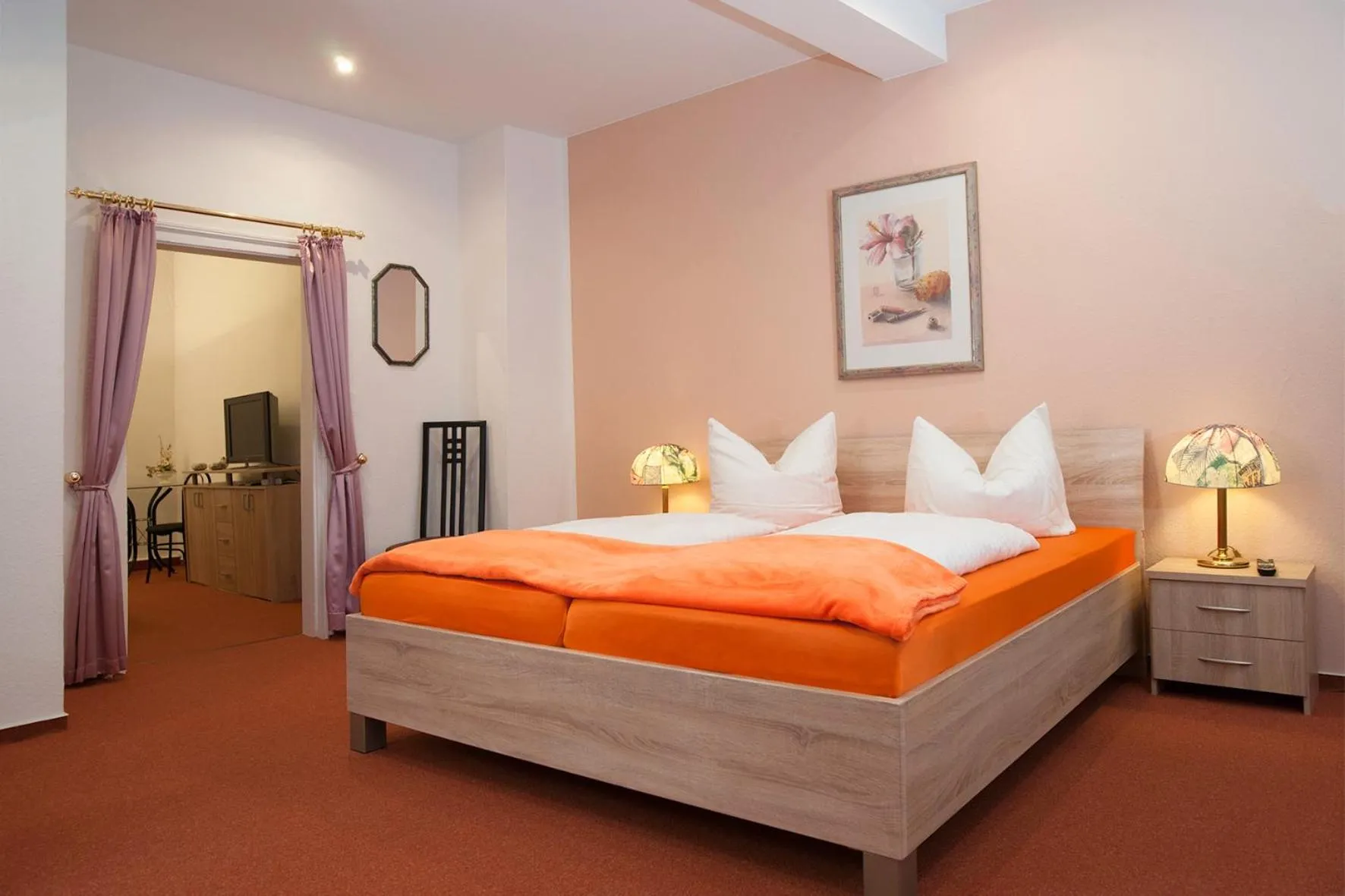 Bedroom, Bed in Hotel Weltrich