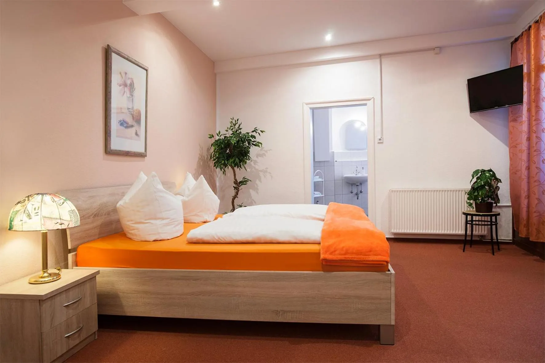 Bed in Hotel Weltrich