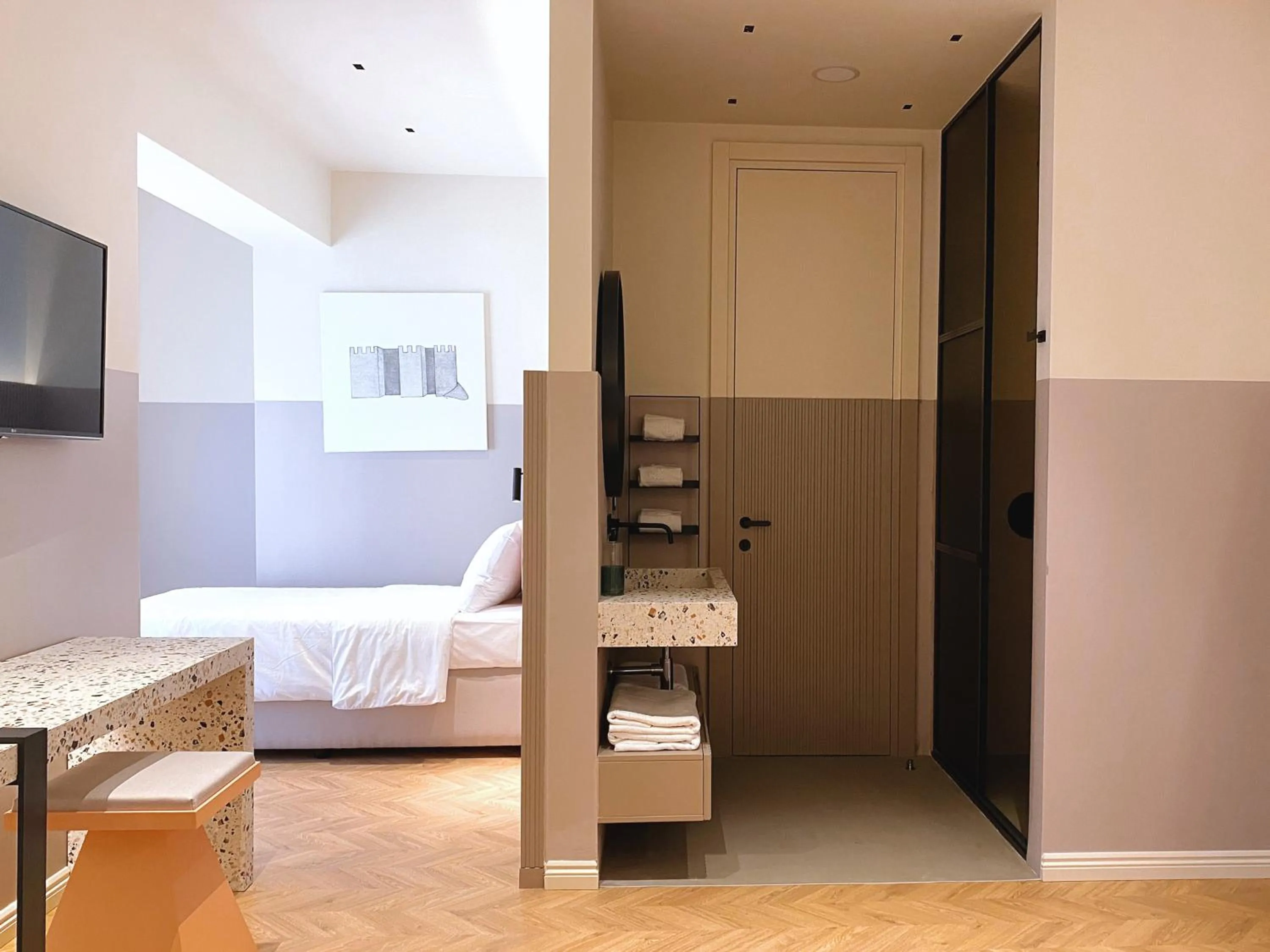 Bed in Iliria Boutique Hotel