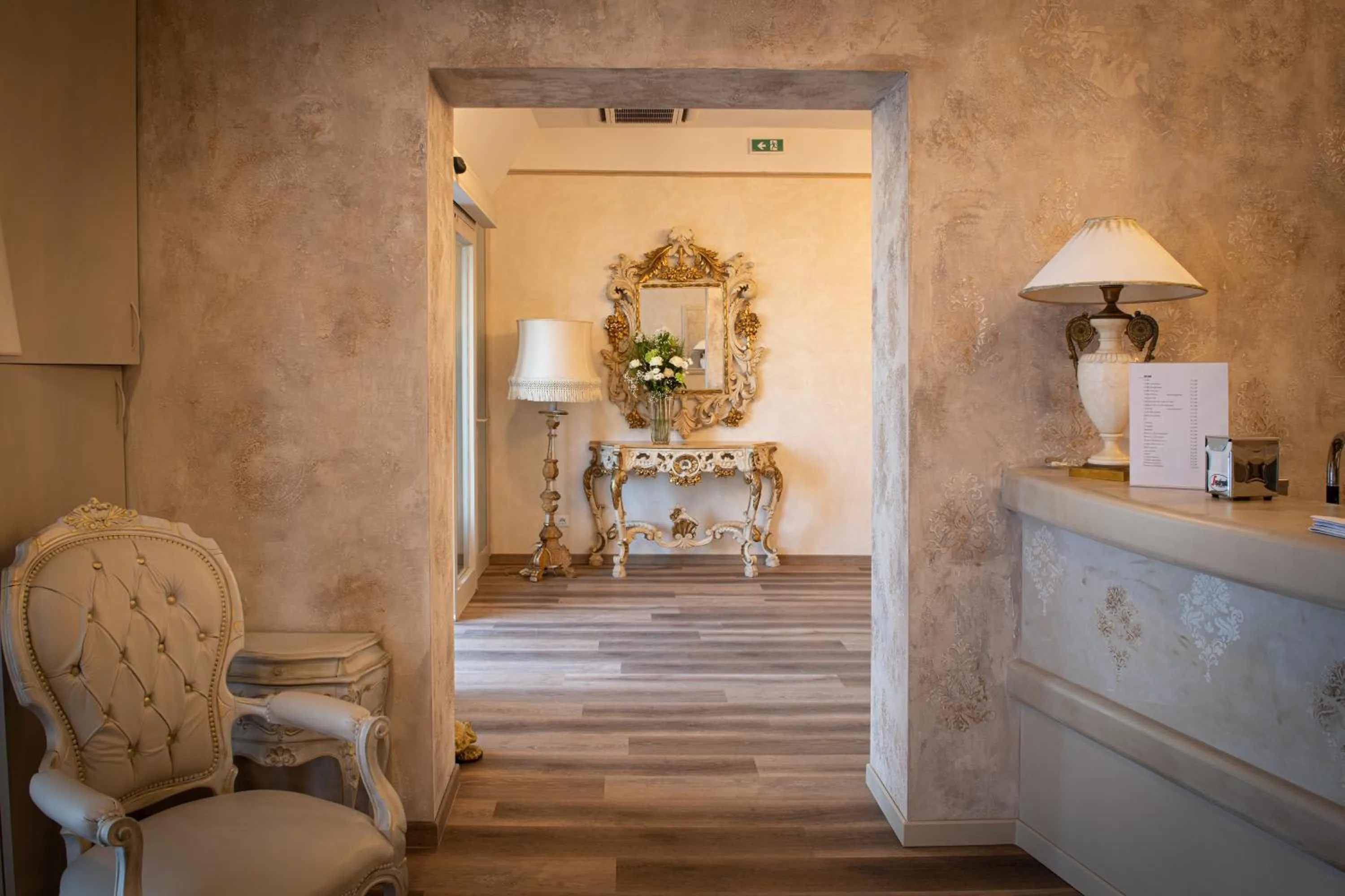 Lobby or reception in Hotel Della Rosa