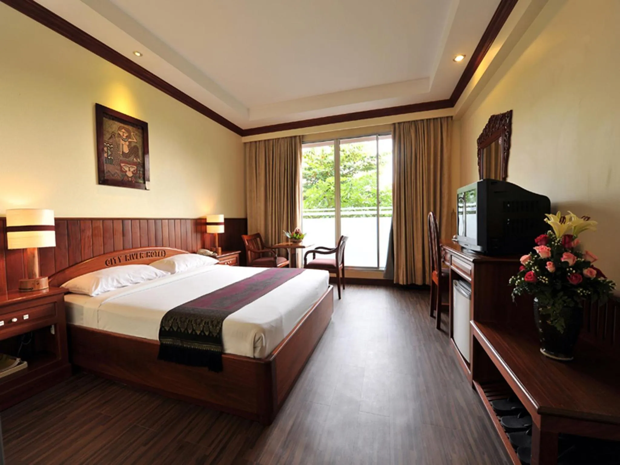 Photo of the whole room, Bed in City River Hotel