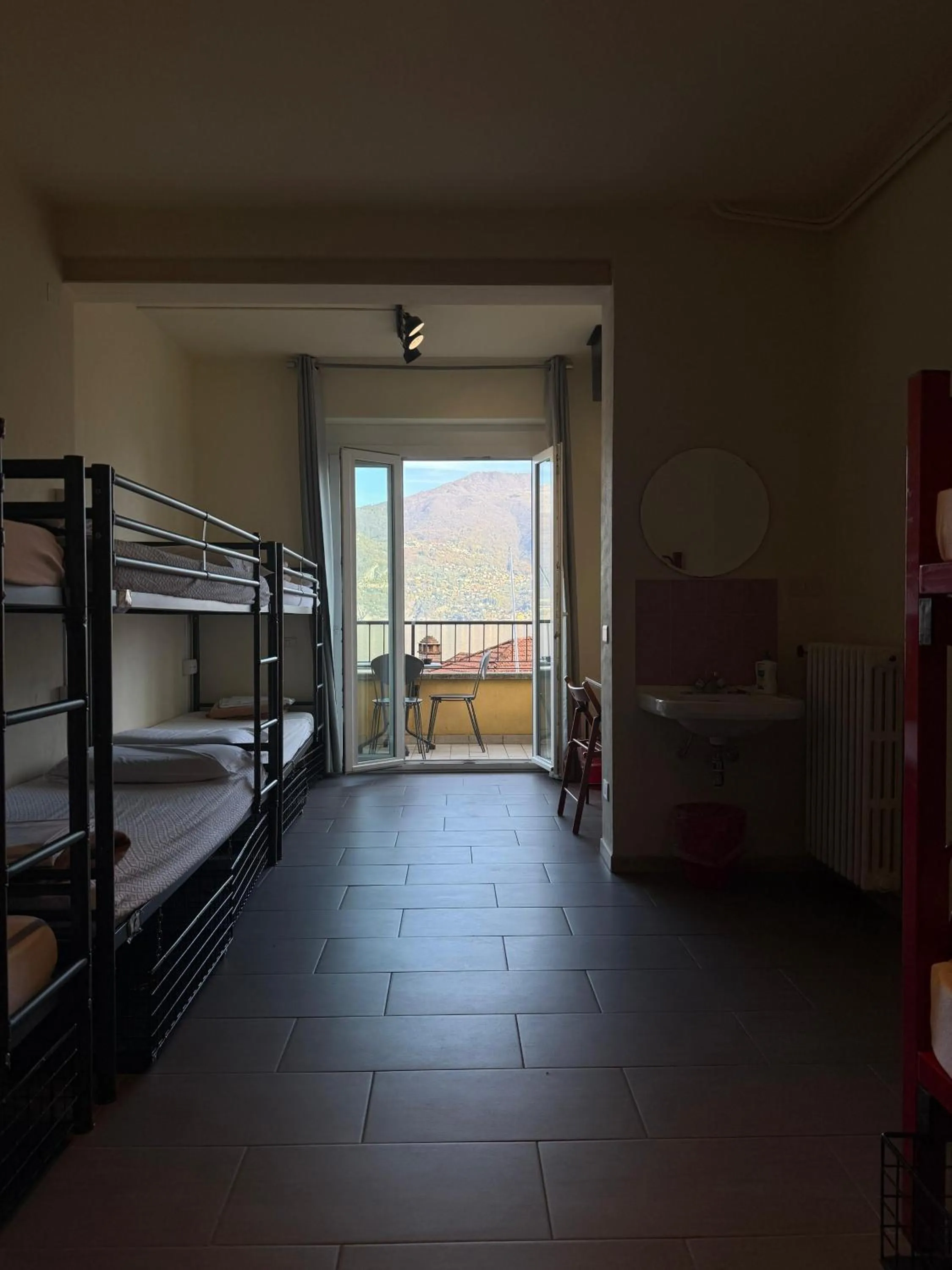 Bed in Lake Como Hostel