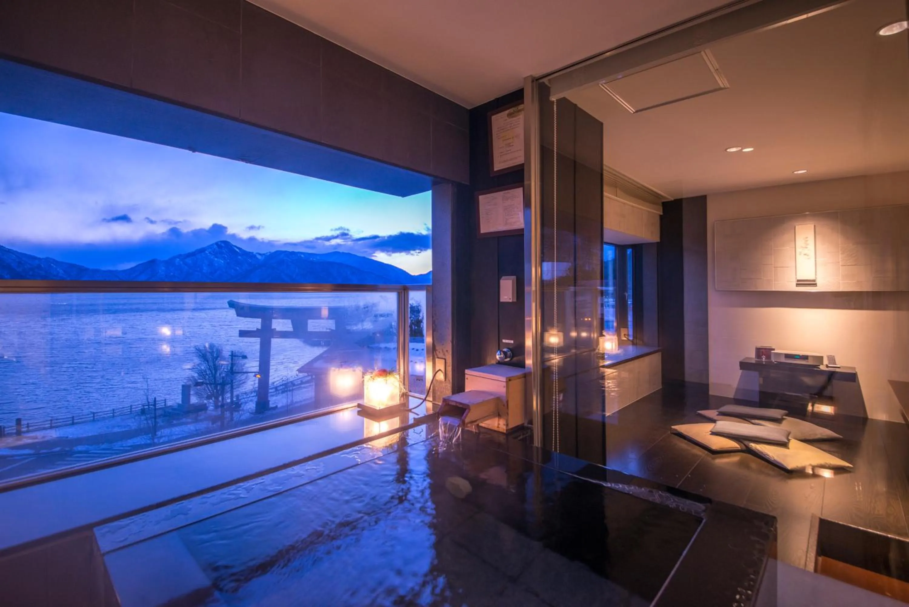 Hot Spring Bath in Hotel Hanaan