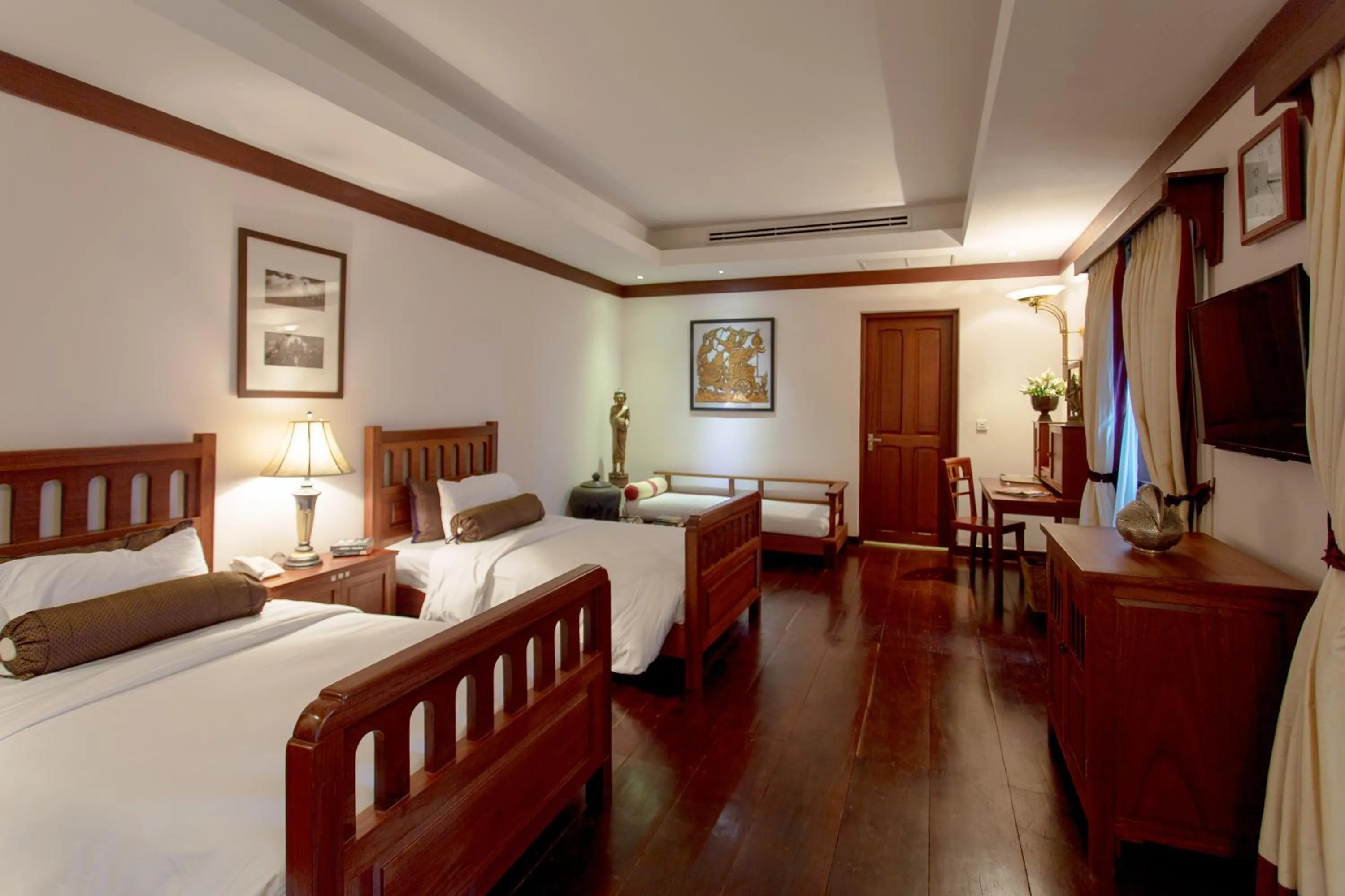 Bed in Royal Angkor Resort & Spa