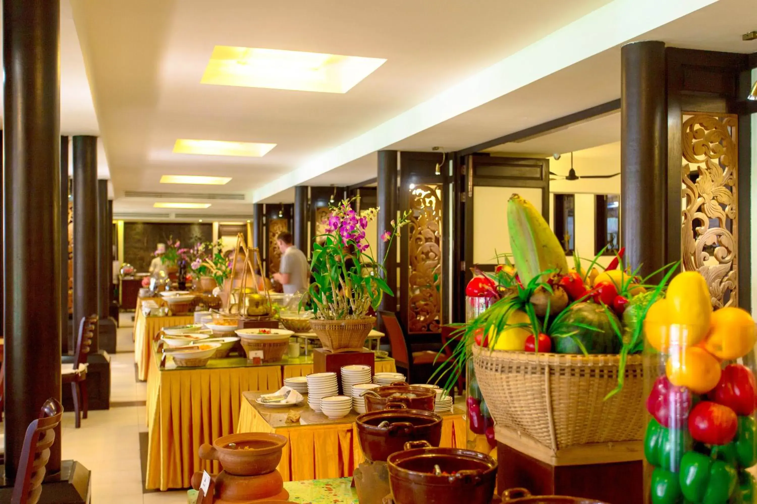 Buffet breakfast in Royal Angkor Resort & Spa Buffet breakfast in Royal Angkor Resort & Spa