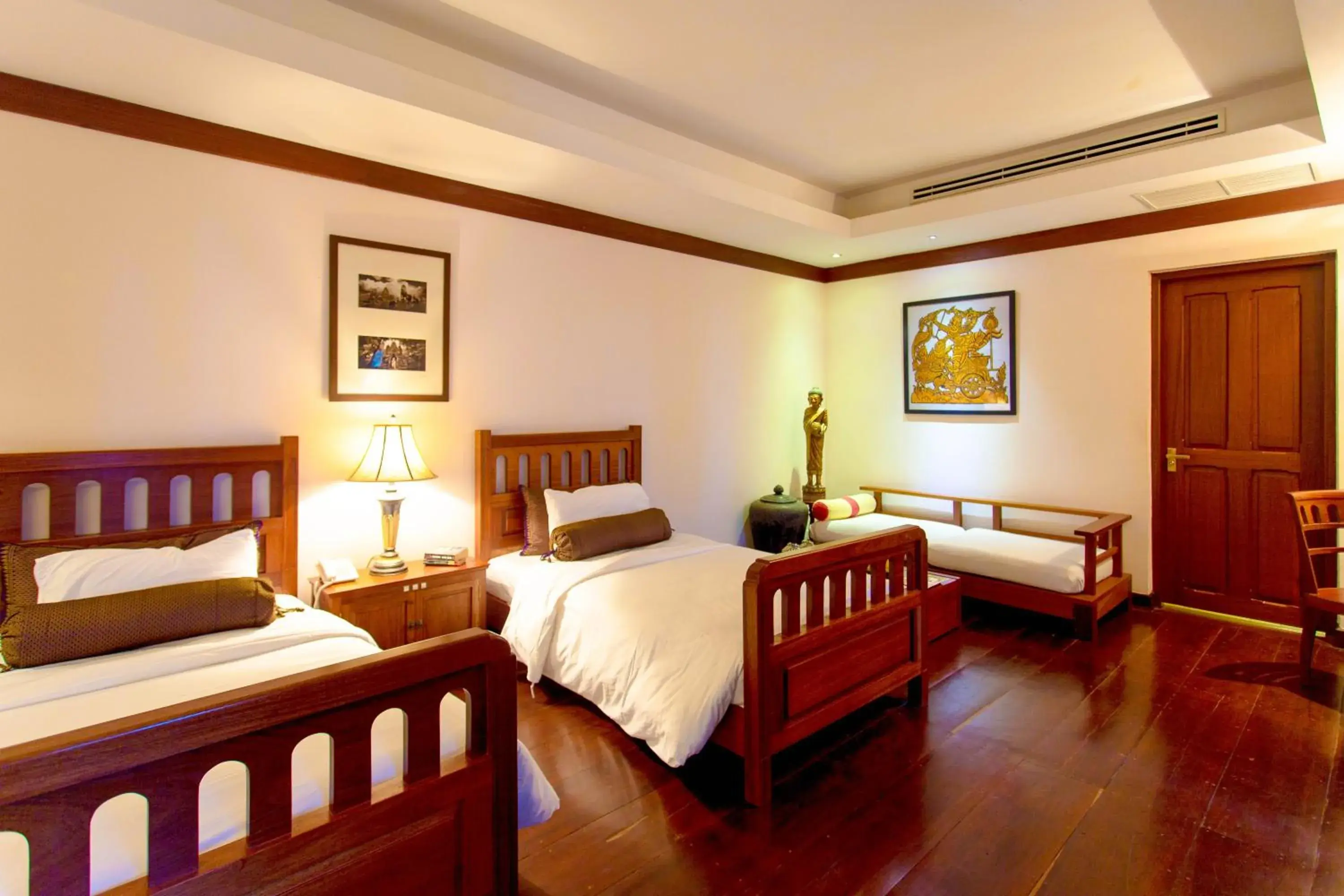 Pool view, Bed in Royal Angkor Resort & Spa Pool view, Bed in Royal Angkor Resort & Spa