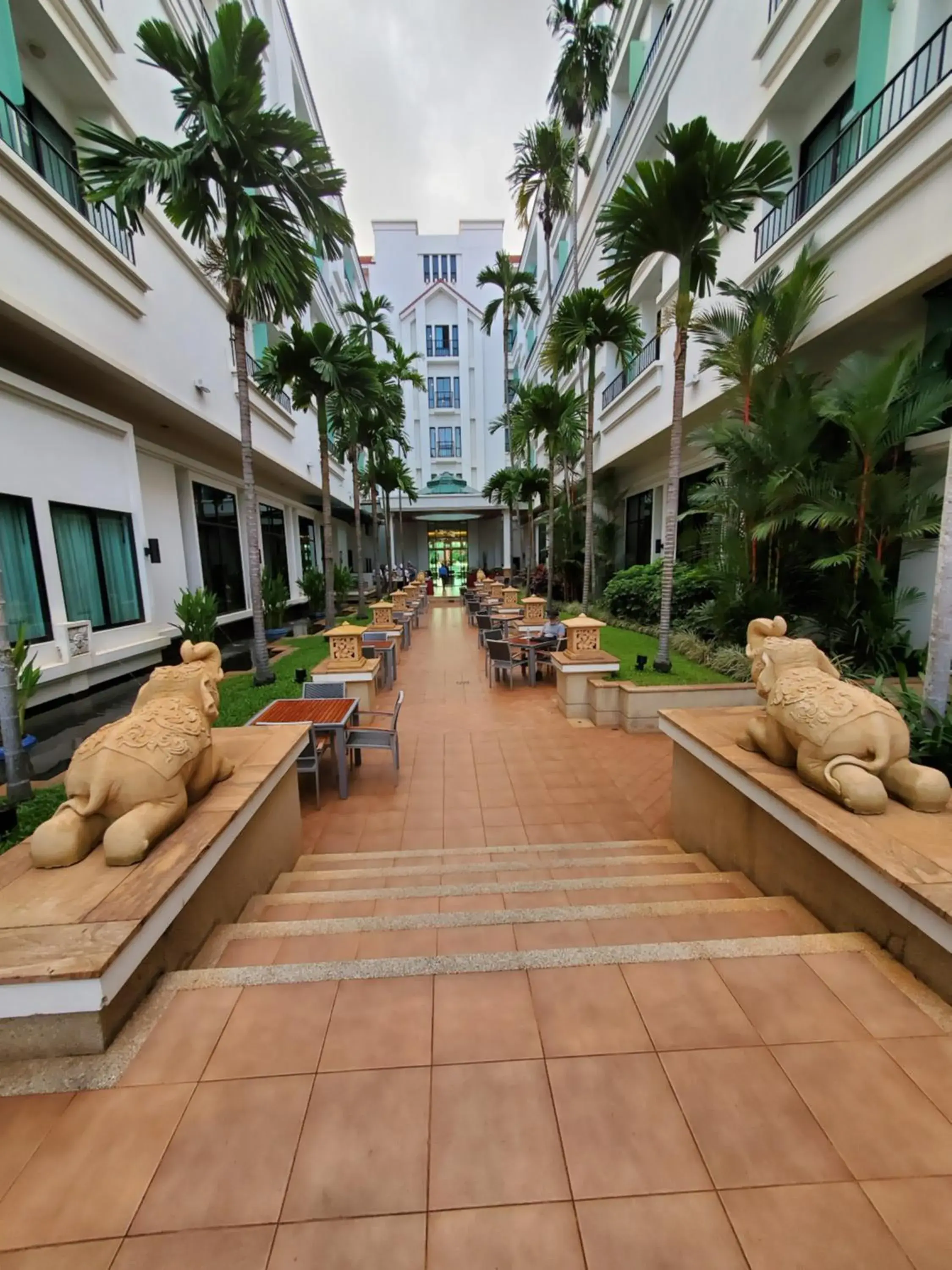 Garden view in Tara Angkor Hotel Garden view in Tara Angkor Hotel