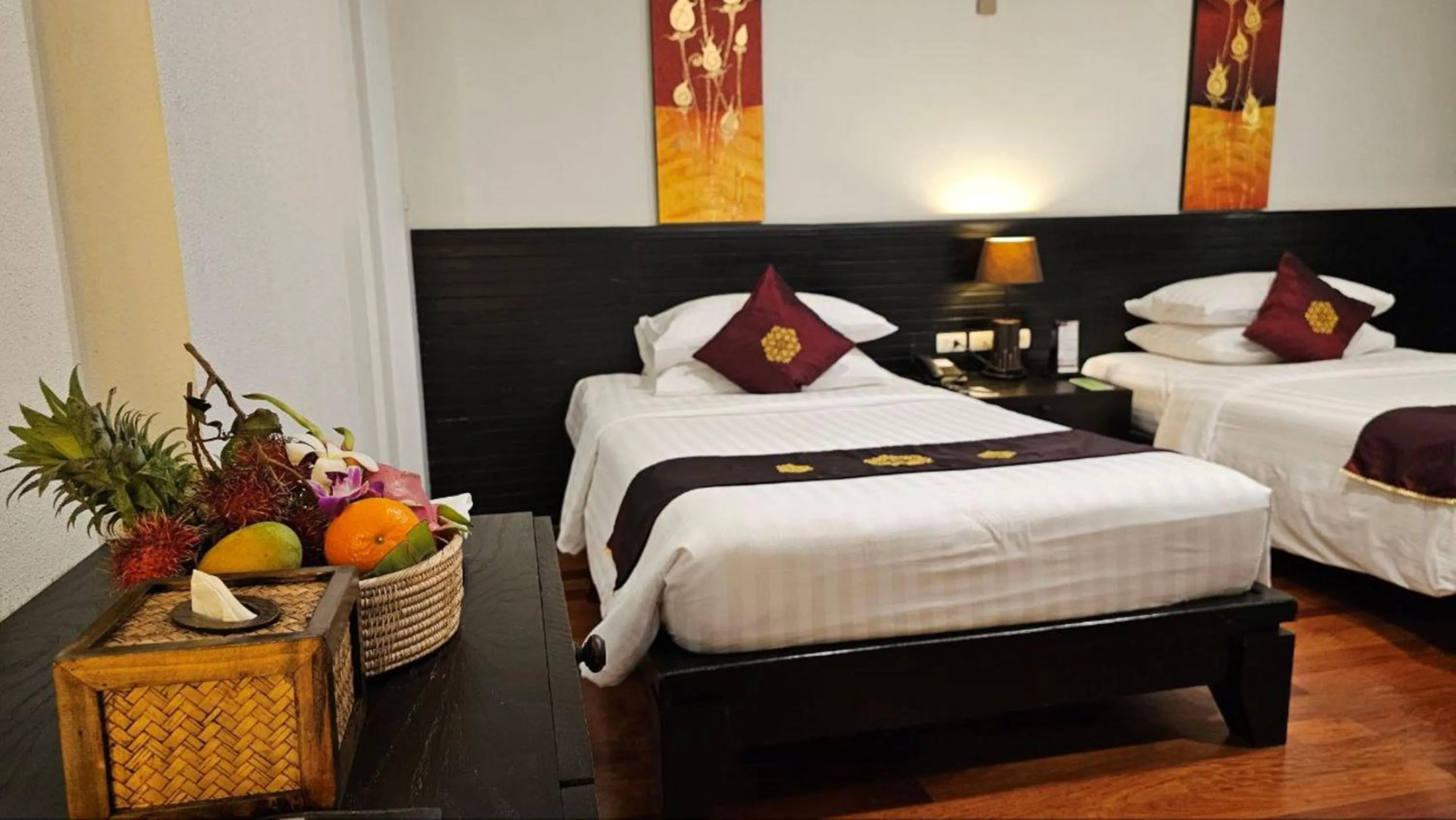 Bedroom, Bed in Tara Angkor Hotel