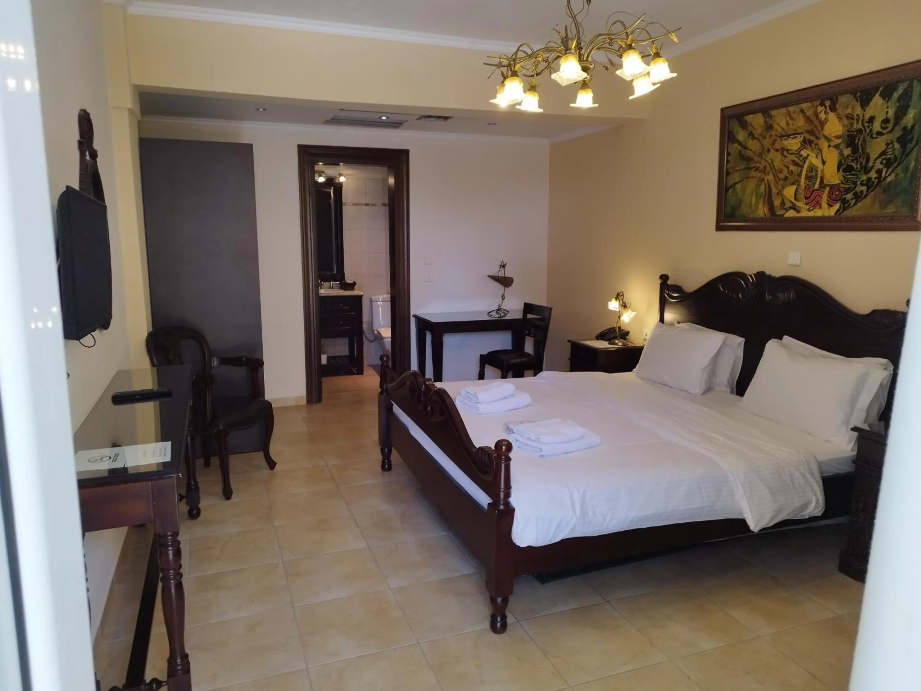 Bed in Pozar Salt Cave Hotel Spa