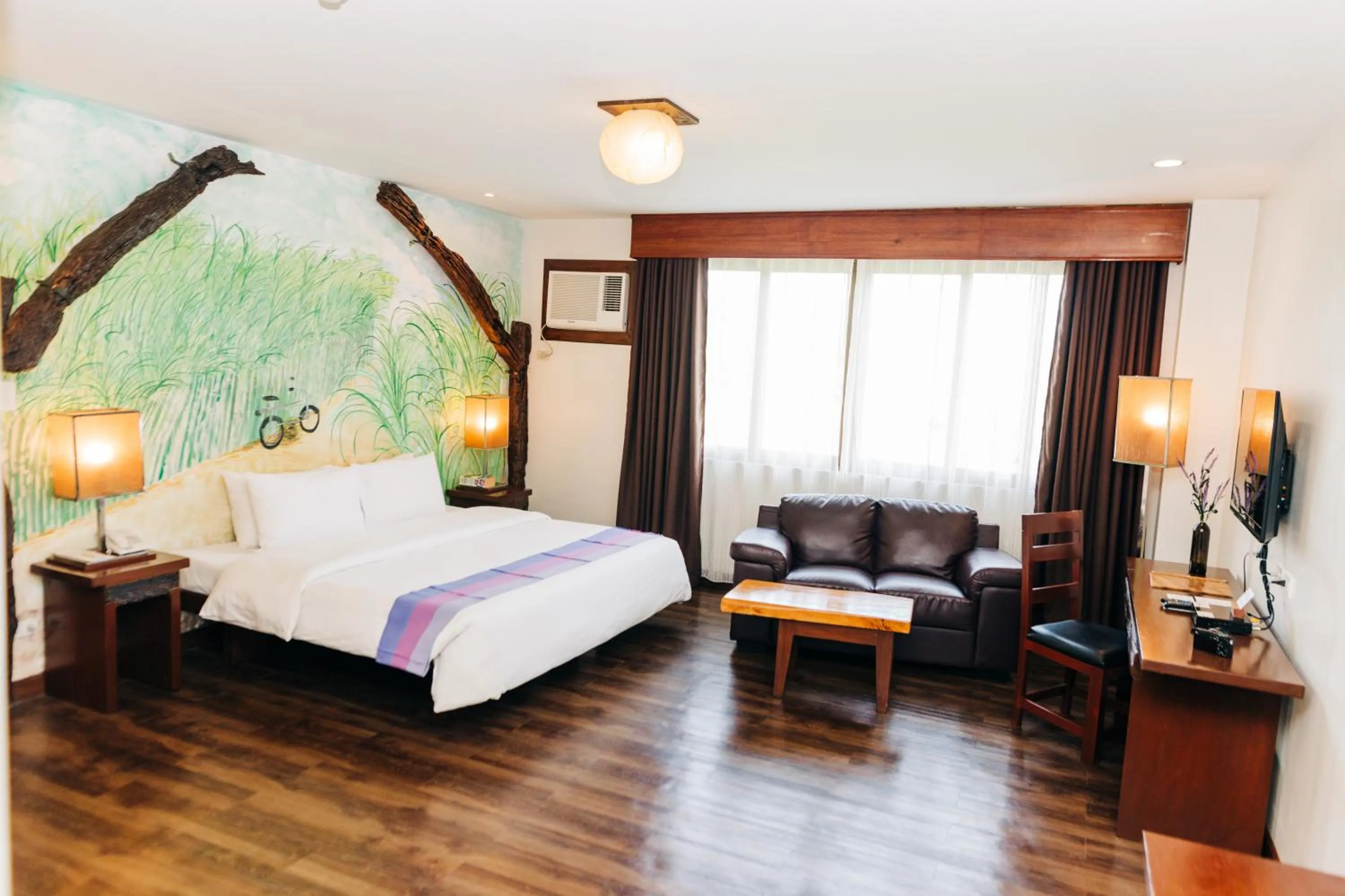 Bed in Nature's Village Resort